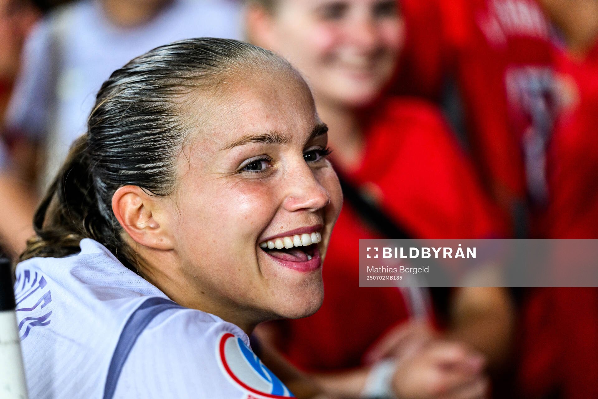 Guro Reiten of Norway celebrates