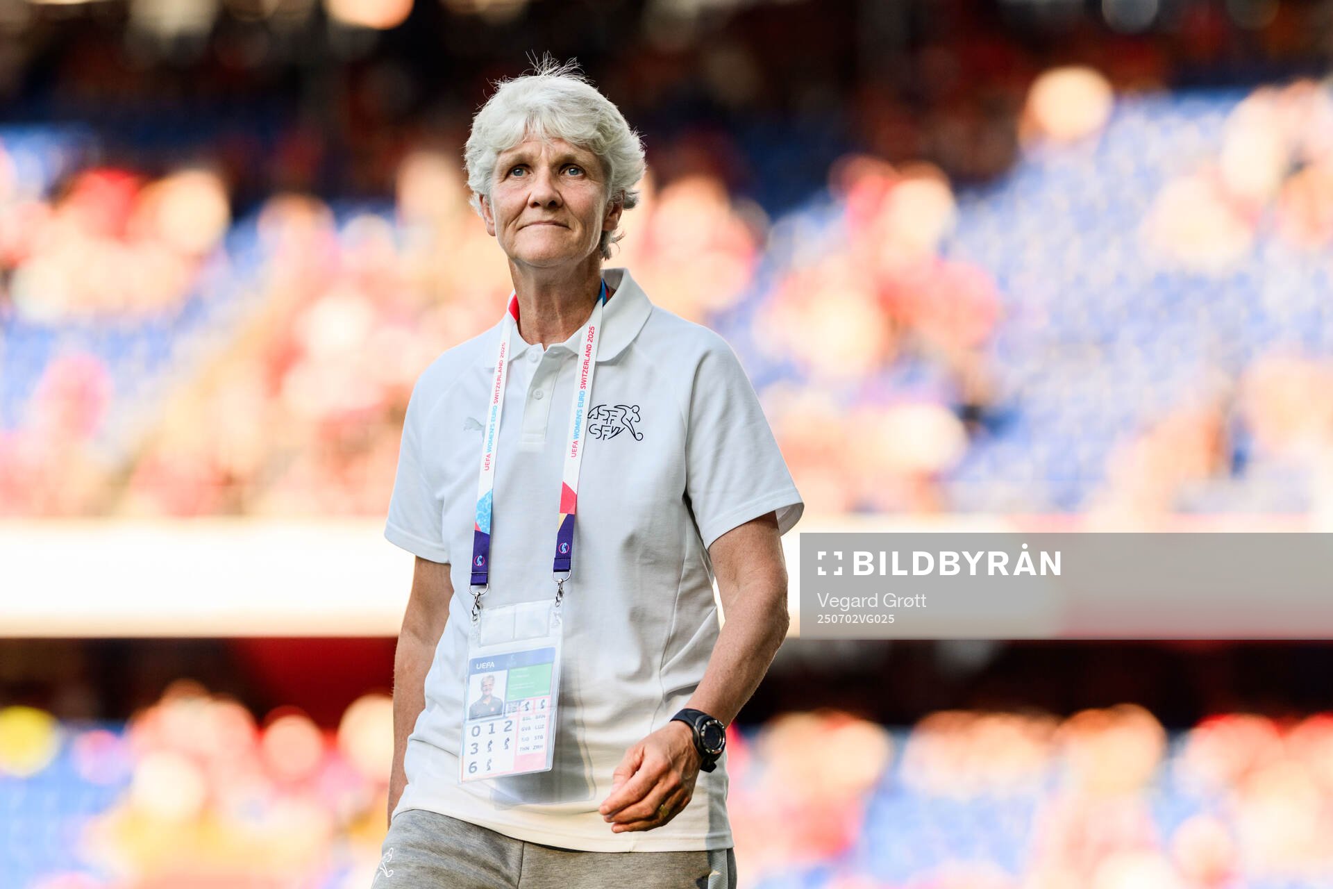 Head coach Pia Sundhage of Switzerland