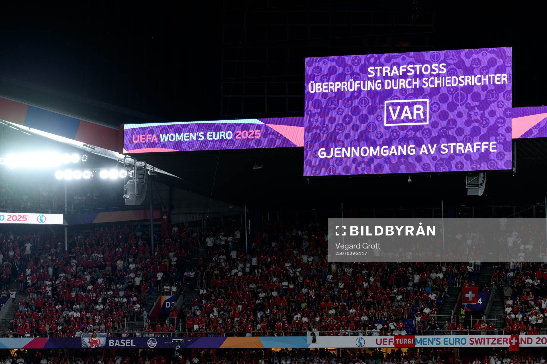 Video assistant referee (VAR) check