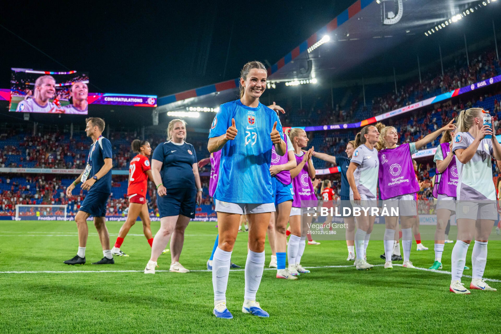 Tuva Hansen of Norway celebrates