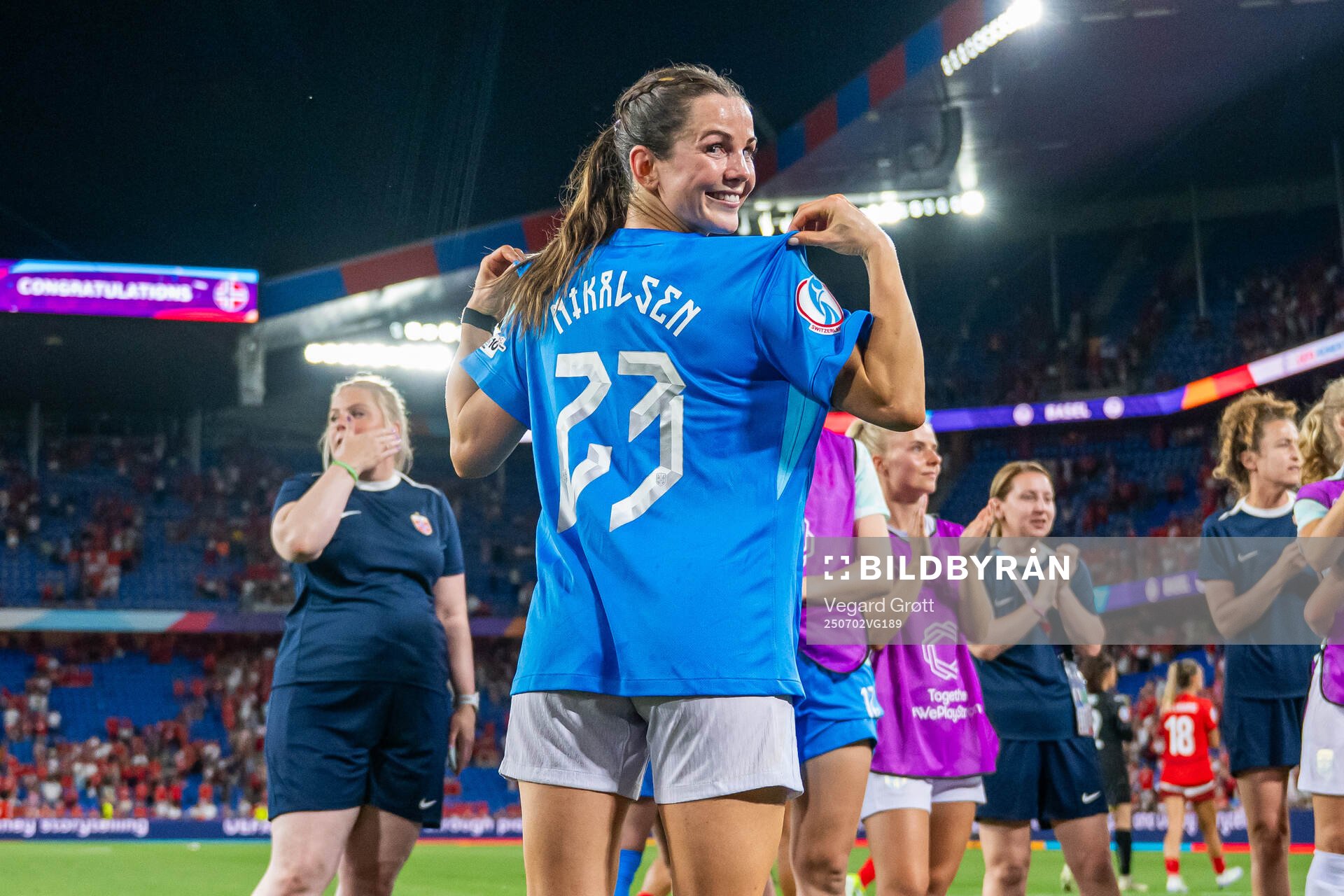 Tuva Hansen of Norway celebrates