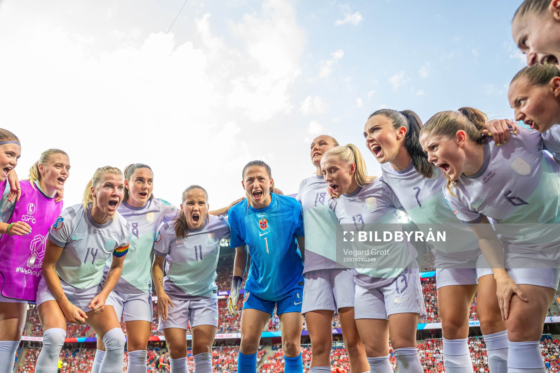 Mathilde Harviken, Ada Hegerberg, Vilde Bøe Risa, Guro