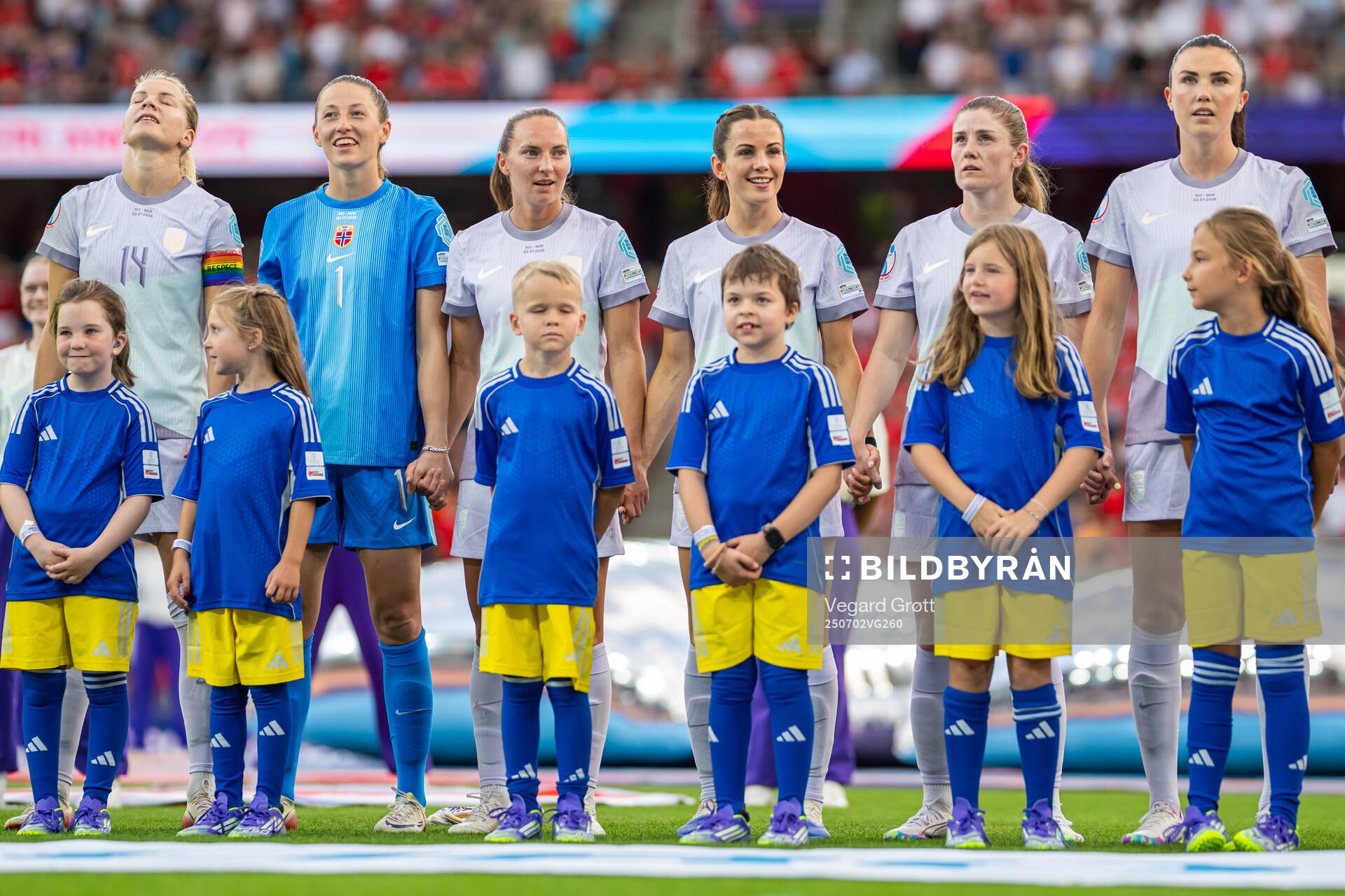 Ada Hegerberg, goalkeeper Cecilie Fiskerstrand, Marit
