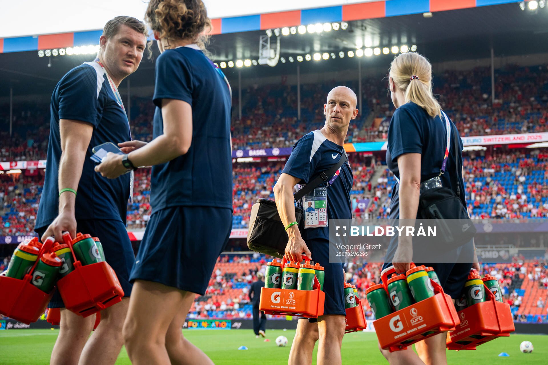 Masseur Marius Eriksrud and physio Per-Otto Ringstad of