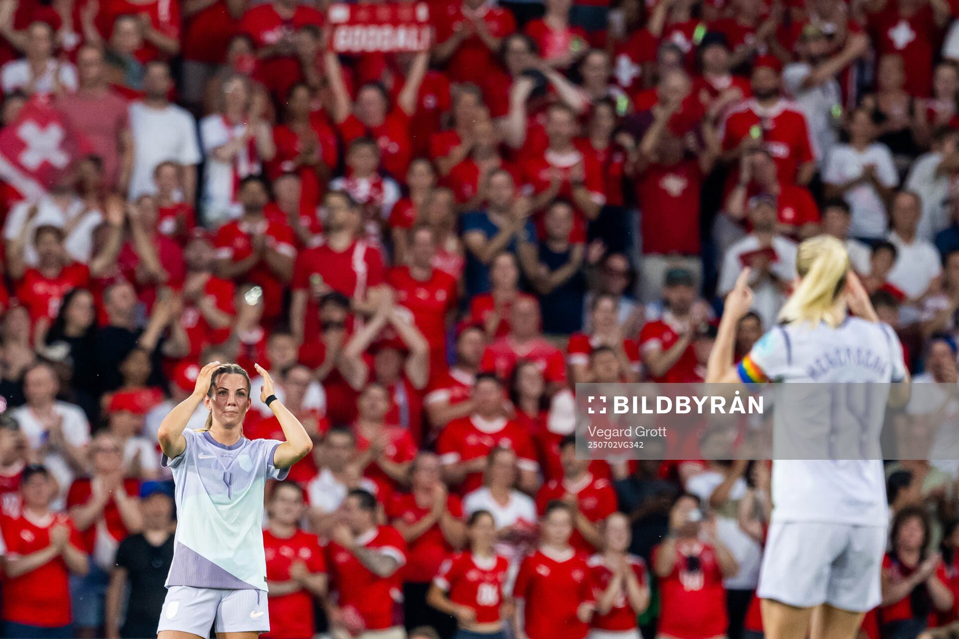 Tuva Hansen of Norway looks dejected