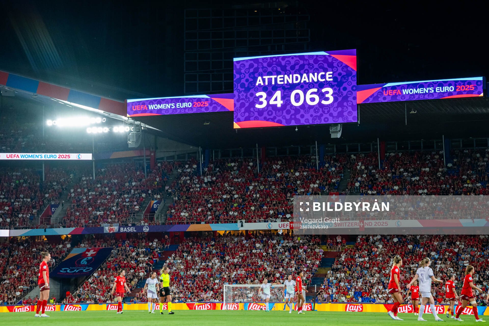 The attendance is shown