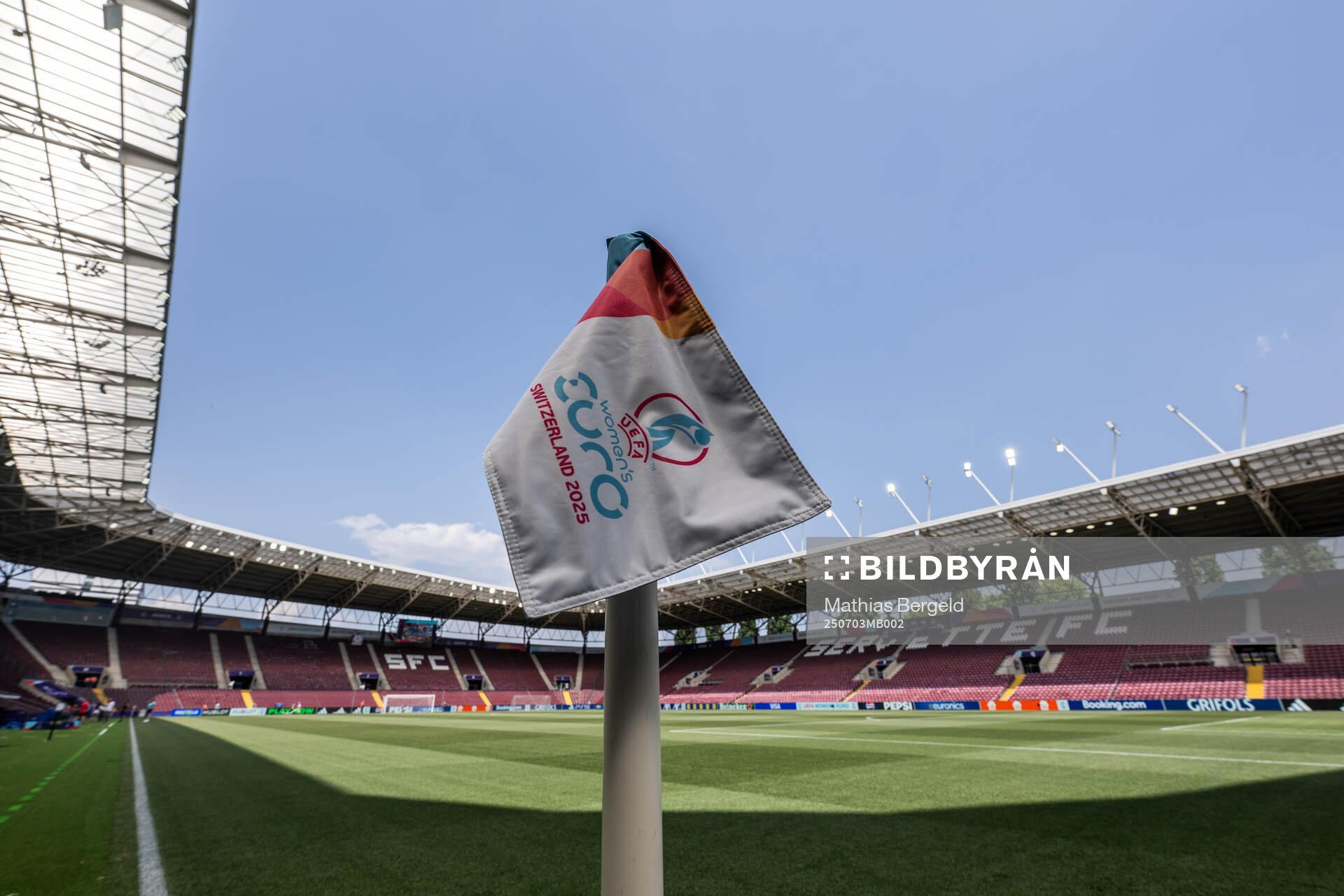 A corner flag at Stade de Geneve