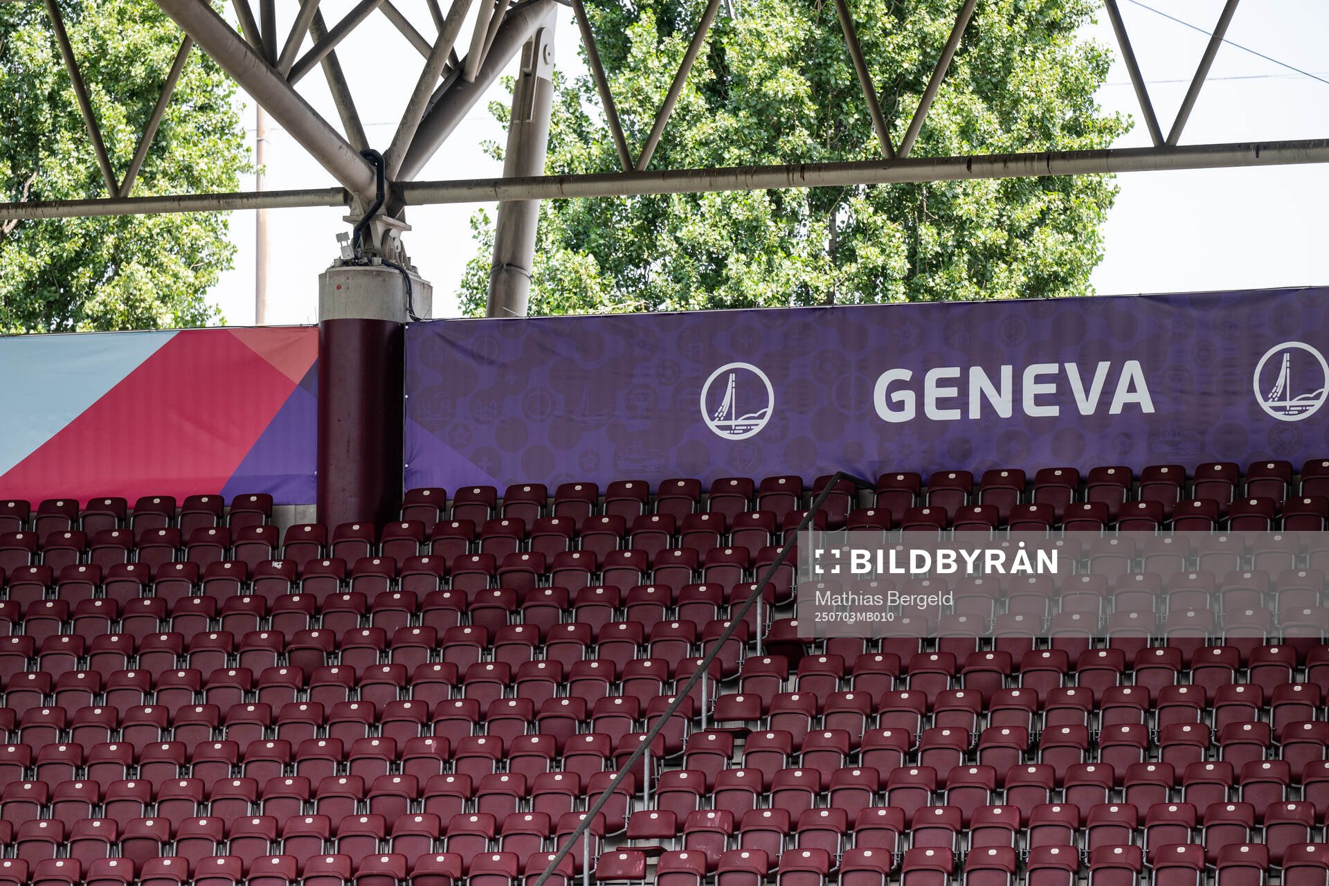 View of the stands at Stade de Geneve