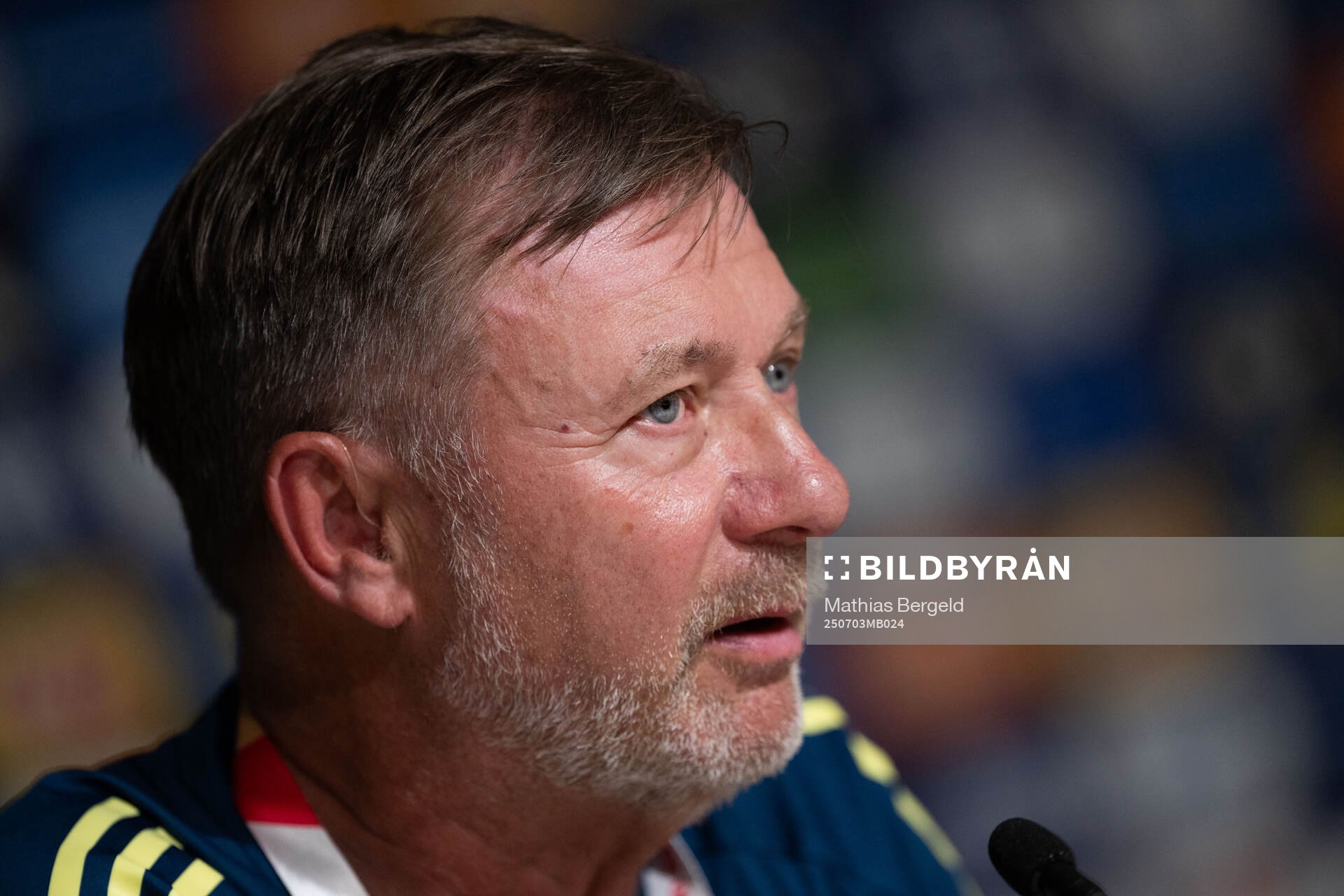 Head coach Peter Gerhardsson of the Swedish women's
