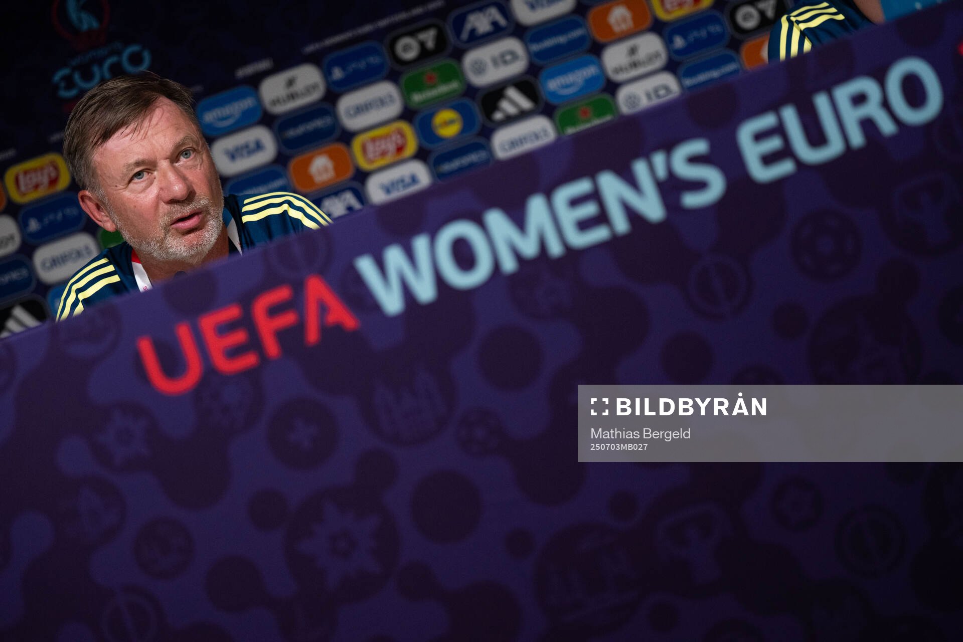 Head coach Peter Gerhardsson of the Swedish women's