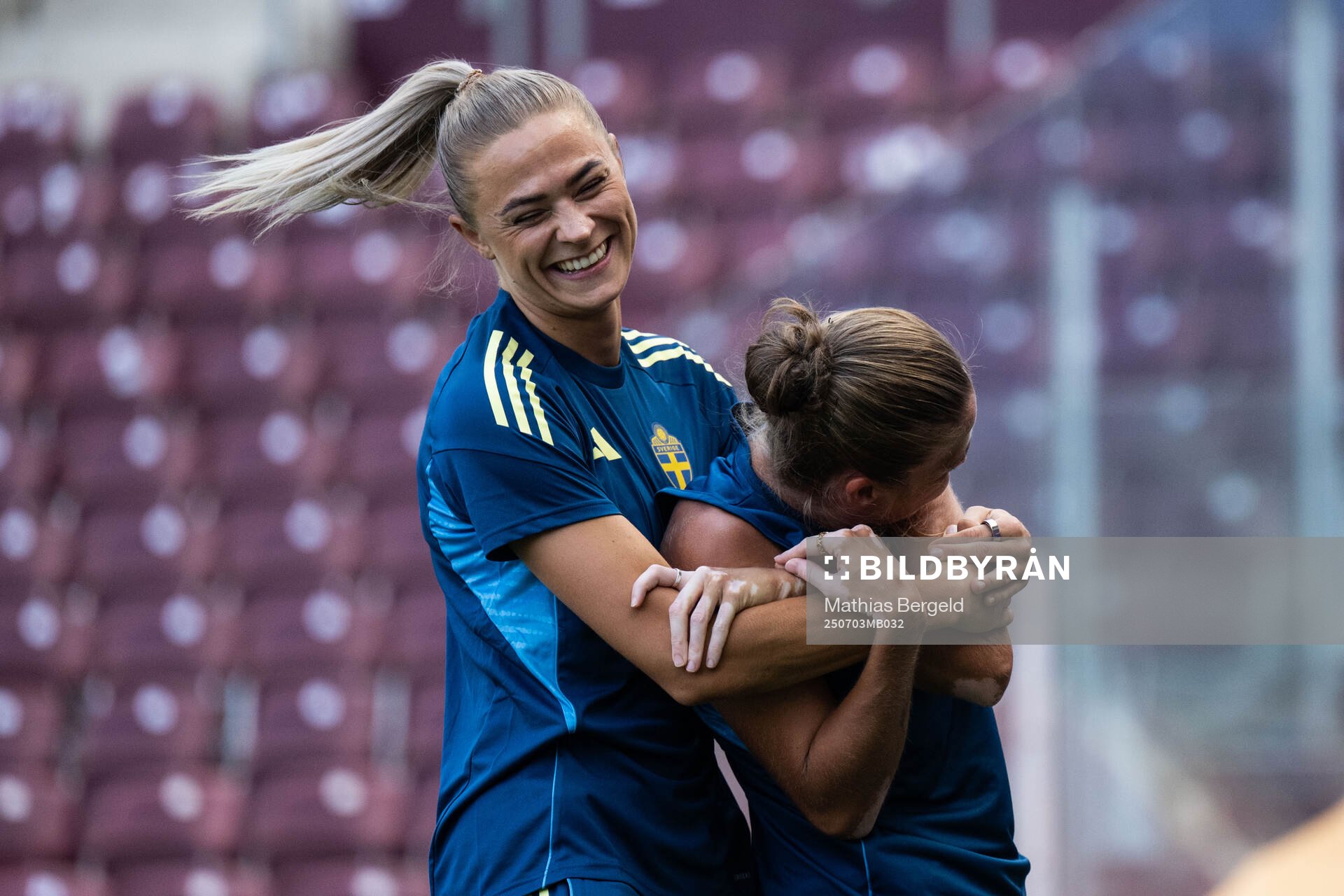 Fridolina Rolfö and Filippa Angeldahl of the Swedish