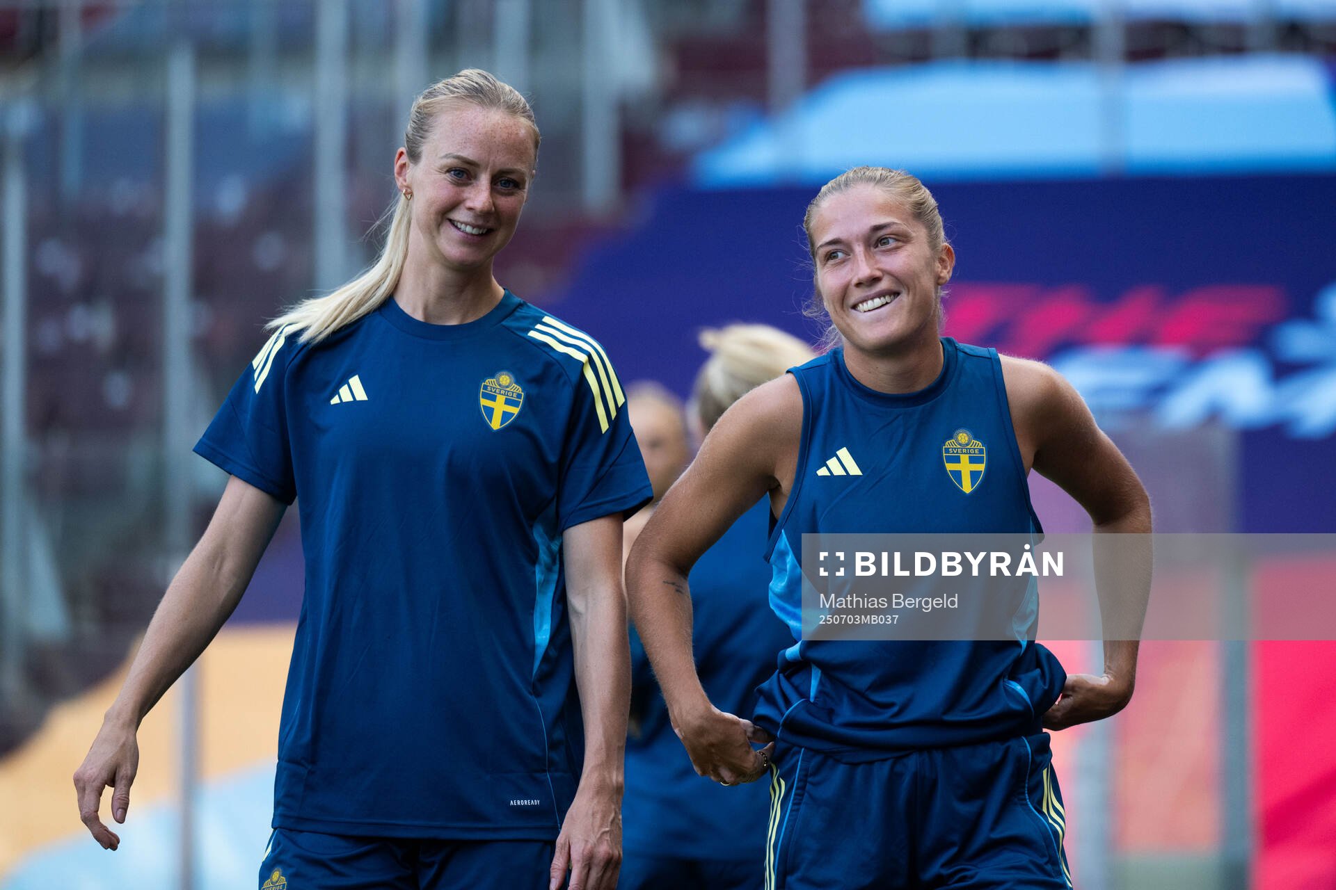 Amanda Ilestedt and Filippa Angeldahl of the Swedish