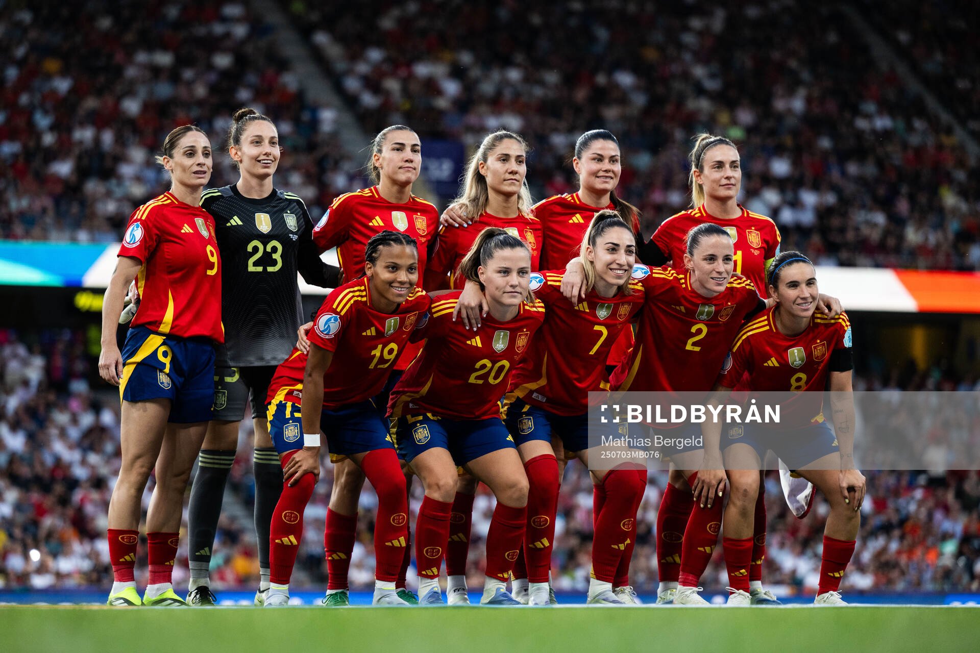 The starting eleven of Spain
