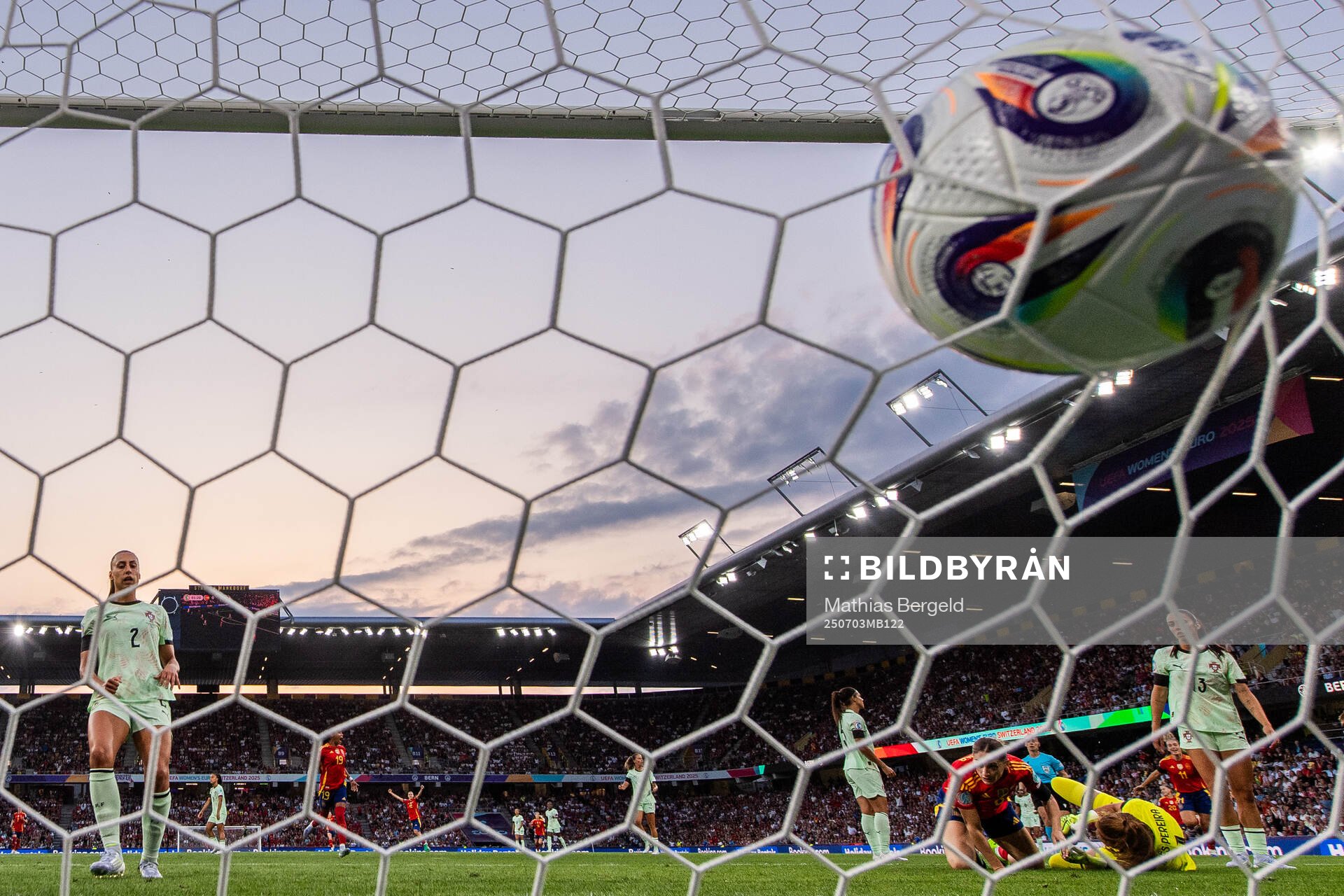 Esther Gonzalez Rodriguez of Spain scores 1-0 behind
