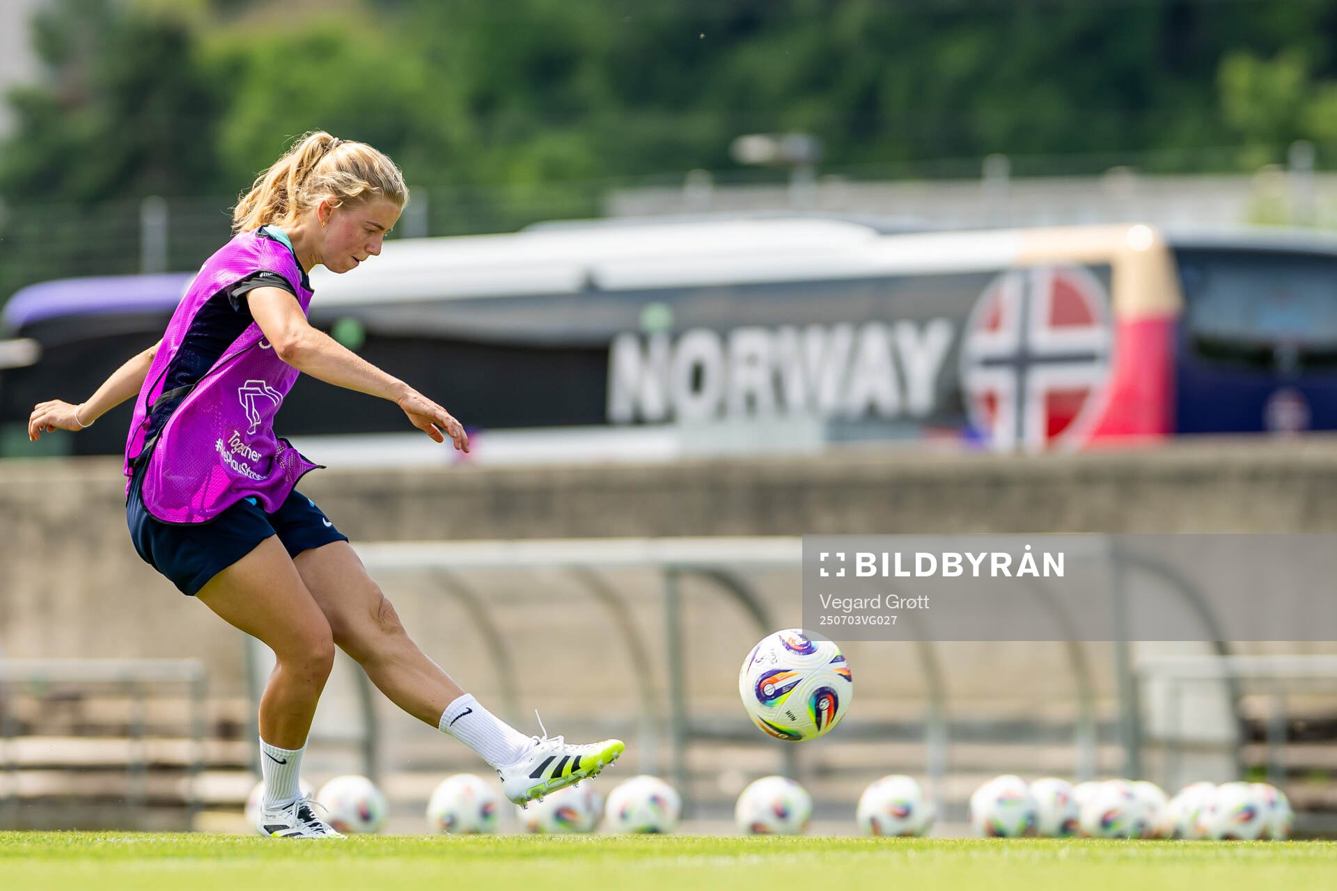 Justine Kielland of the Norwegian women's national football