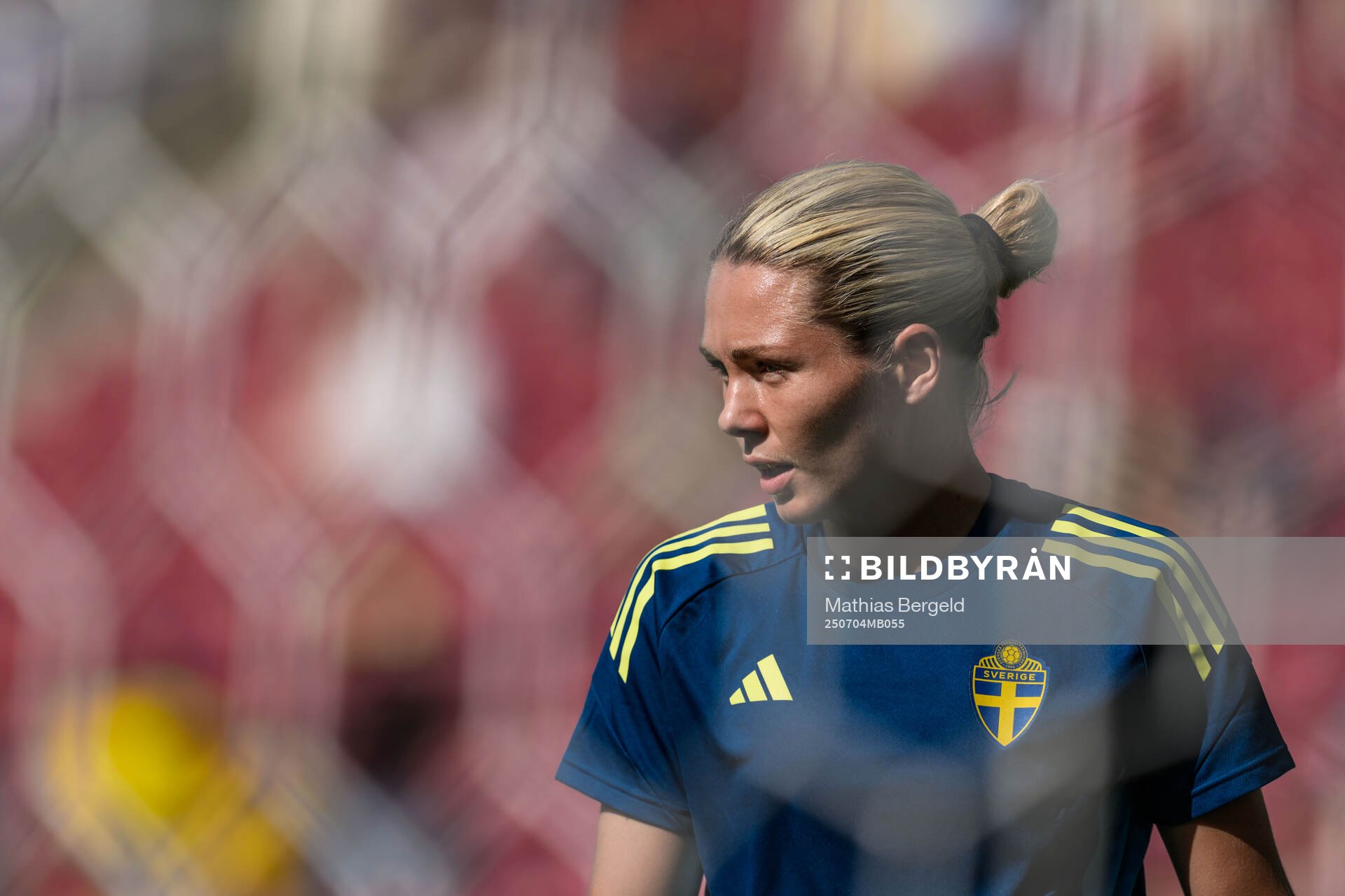Goalkeeper Jennifer Falk of Sweden