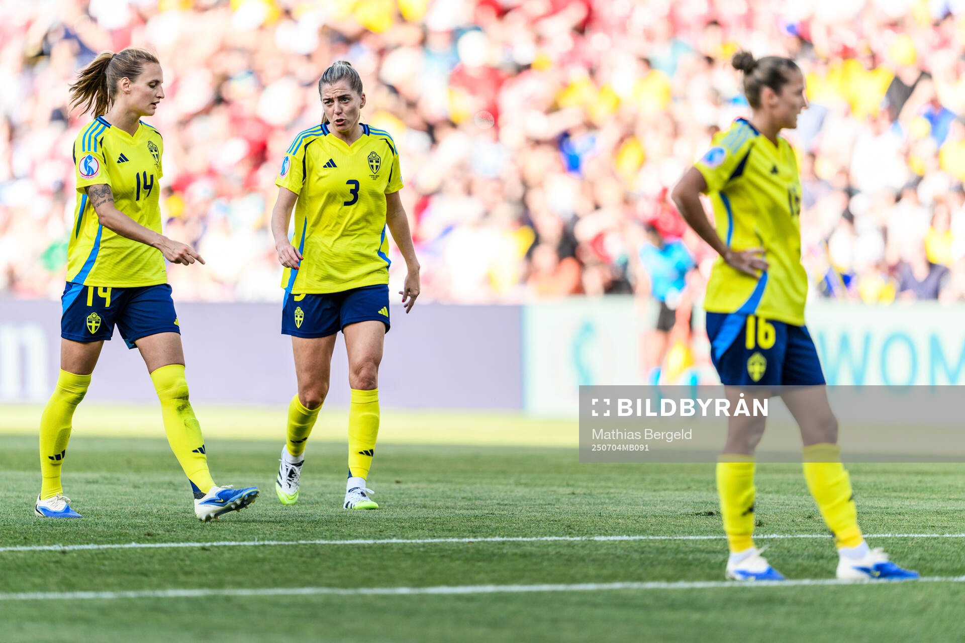 Nathalie Björn, Linda Sembrant and Filippa Angeldahl of