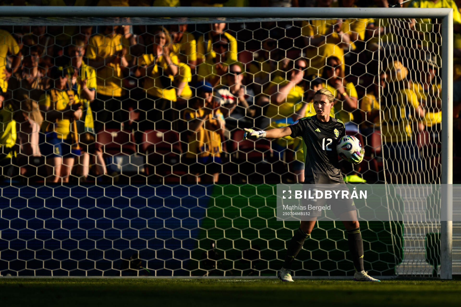 Goalkeeper Jennifer Falk of Sweden