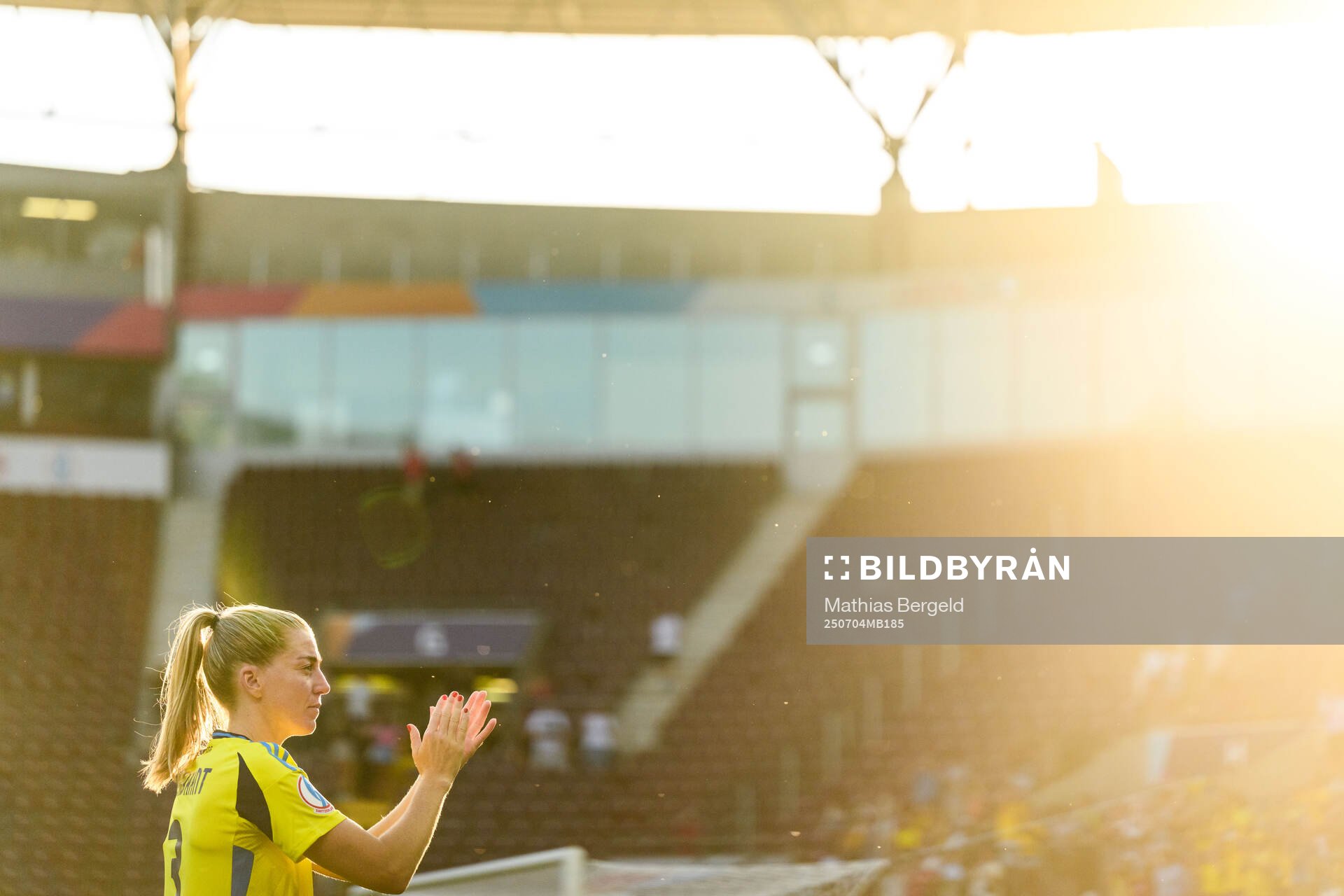 Linda Sembrant of Sweden celebrates
