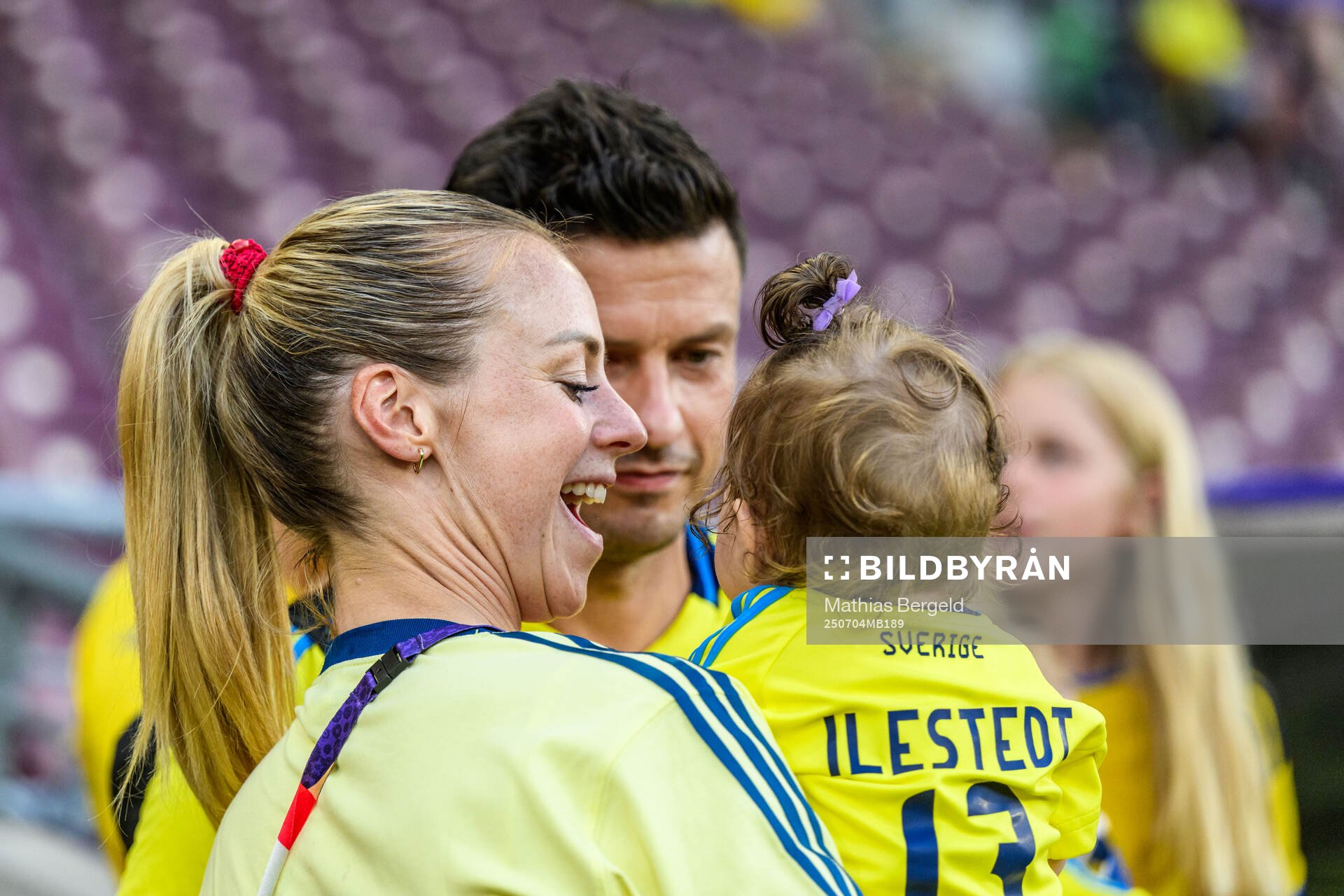 Amanda Ilestedt of Sweden with her partner Rainer Müller