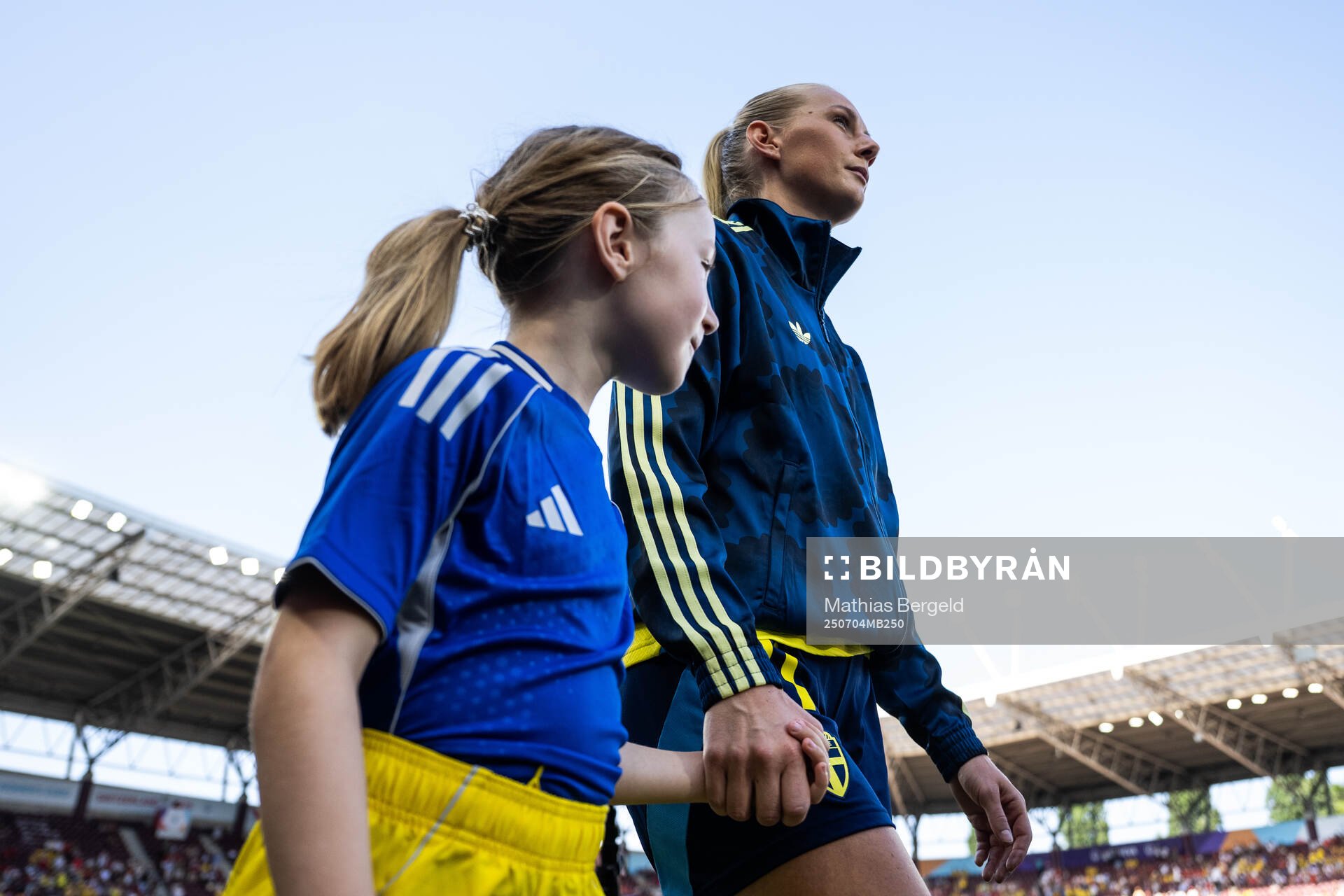 Stina Blackstenius of Sweden enters the pitch