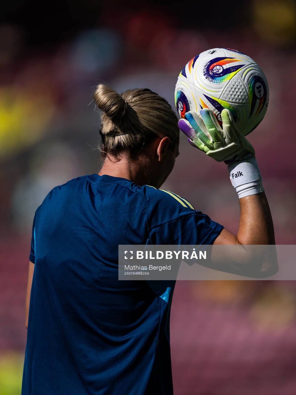 Goalkeeper Jennifer Falk of Sweden