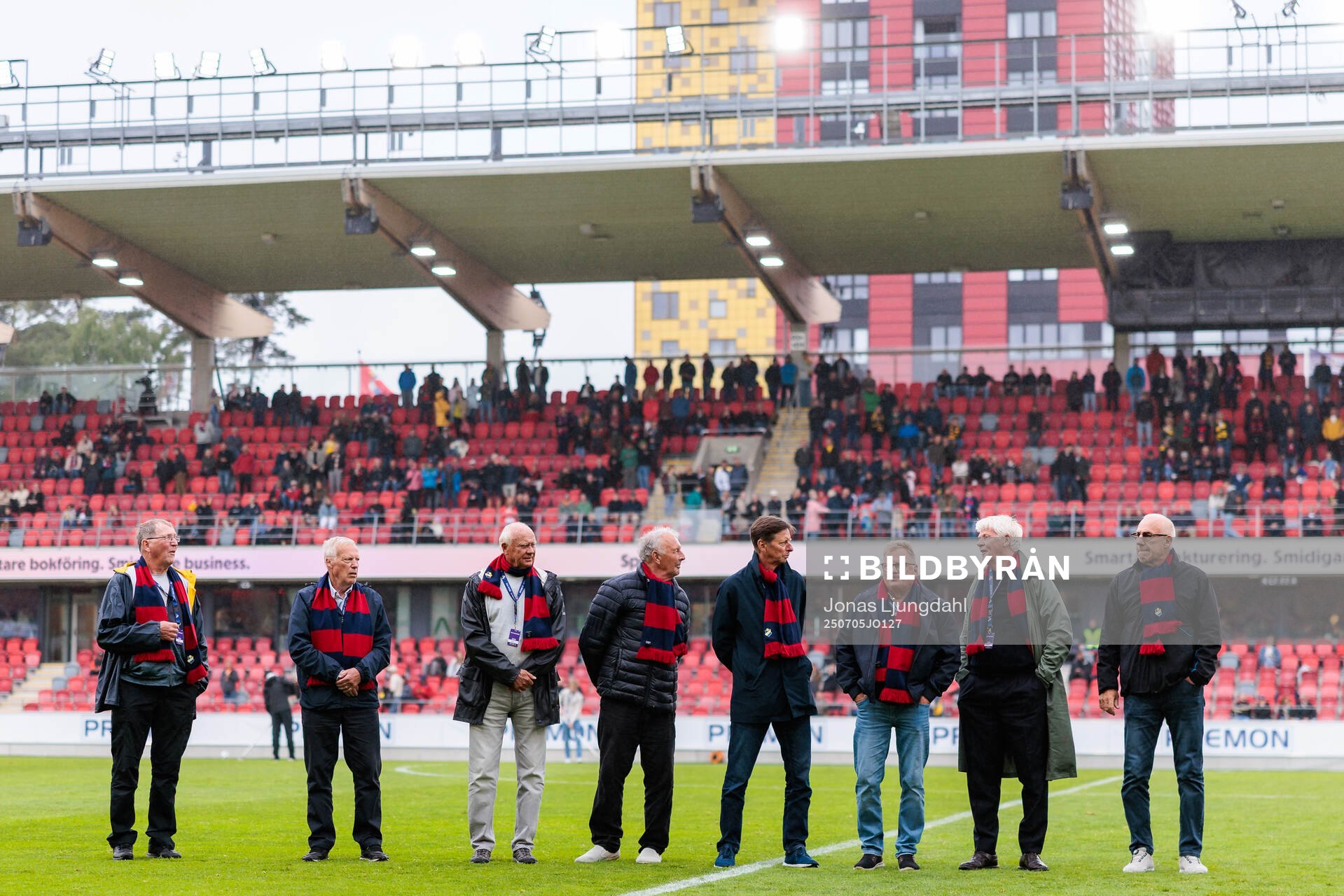 Östers gamla spelare Jan-Ivar Bergqvist, Håkan Arvidsson,