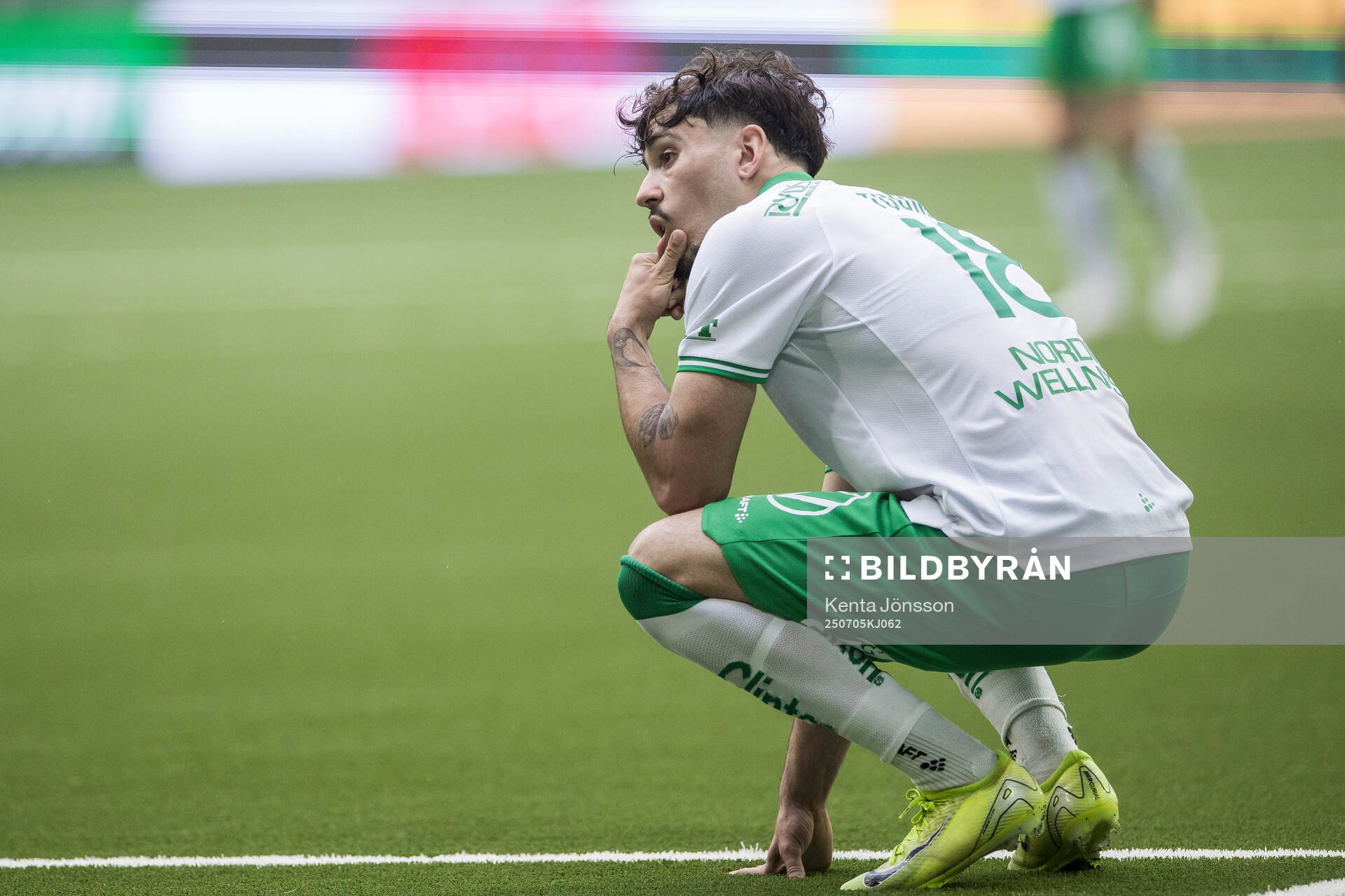 Hammarbys Sebastian Tounekti deppar