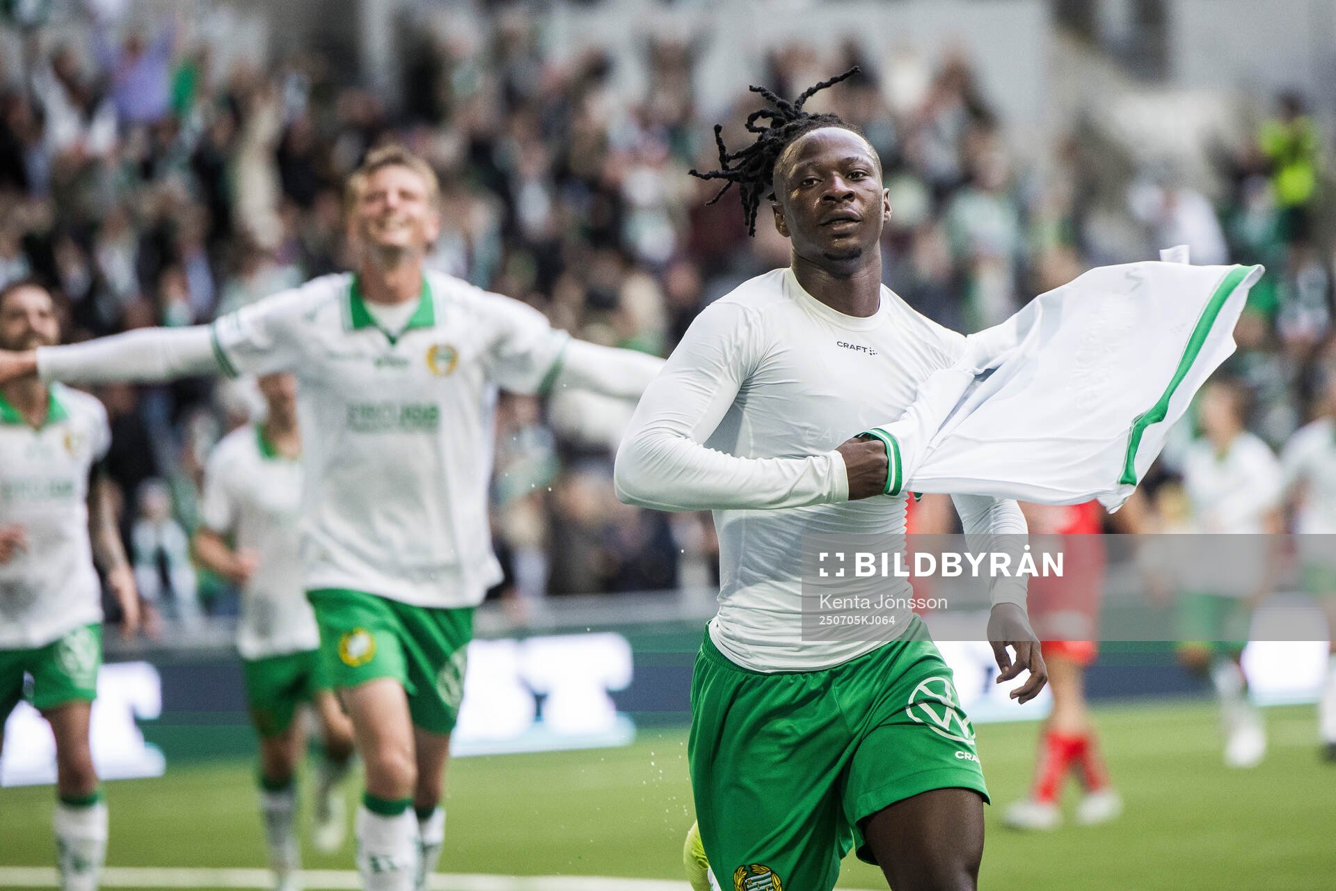 Hammarbys Moise Elohim Victoire Kabore jublar