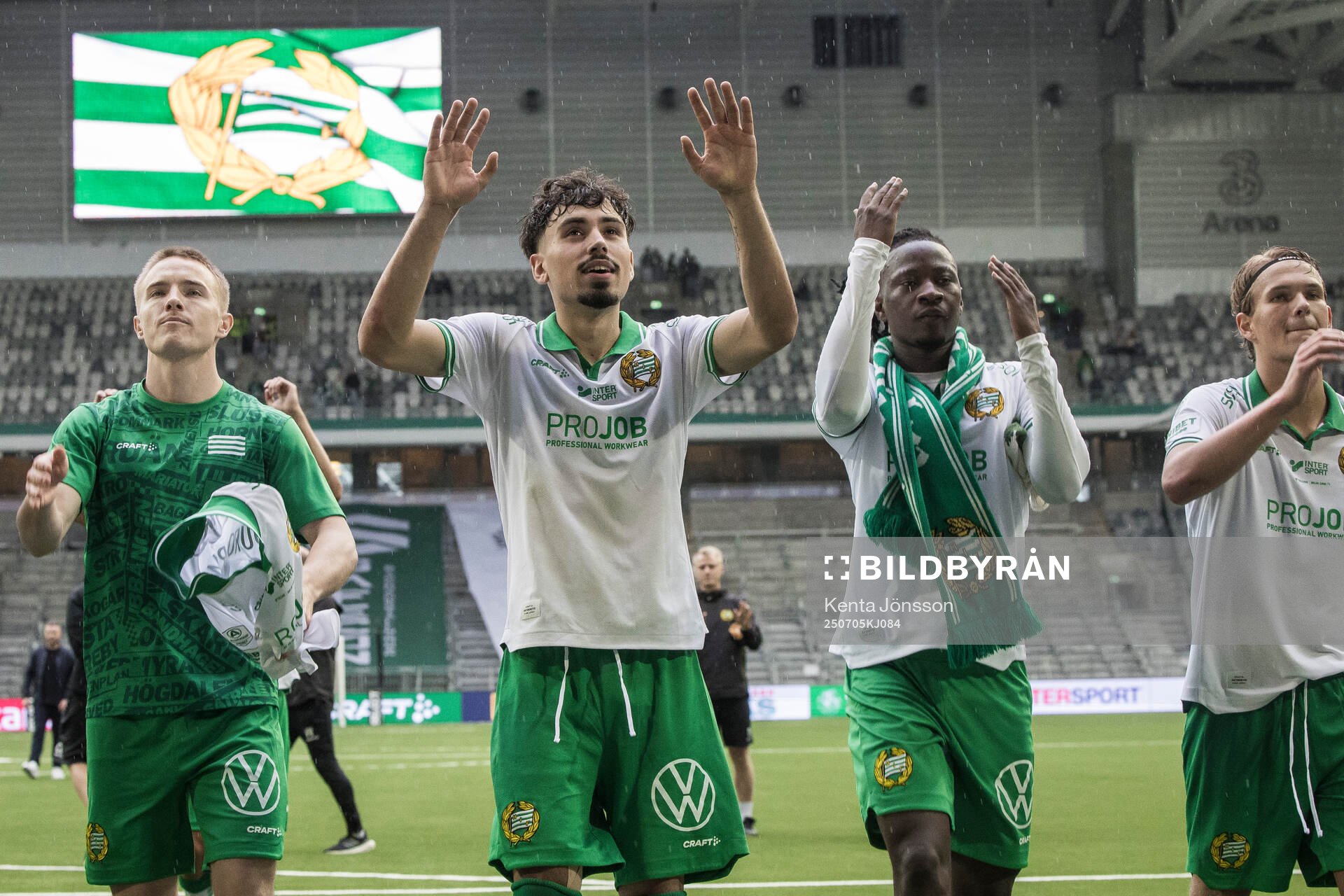 Hammarbys Sebastian Tounekti och Moise Elohim Victoire