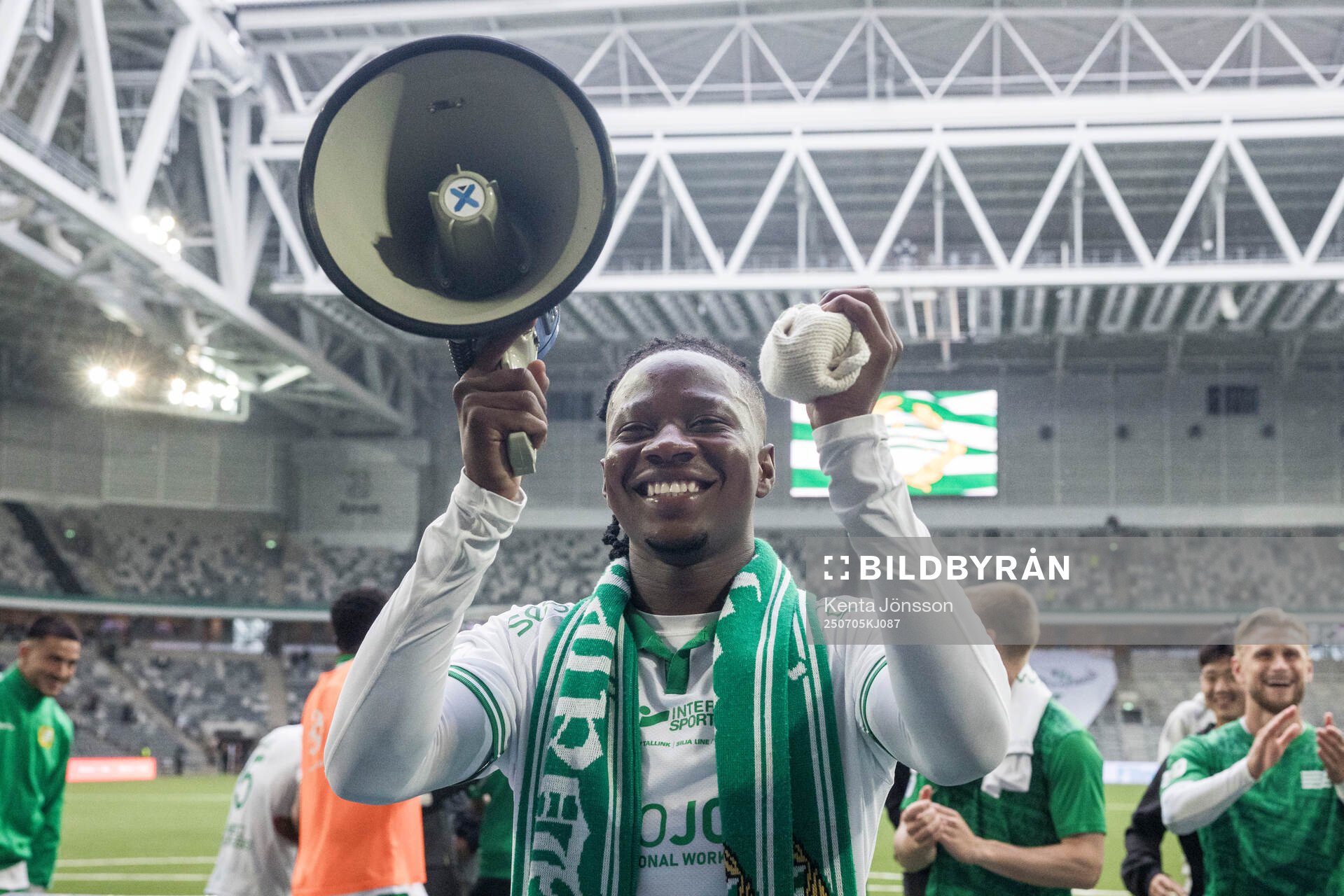 Hammarbys Moise Elohim Victoire Kabore jublar