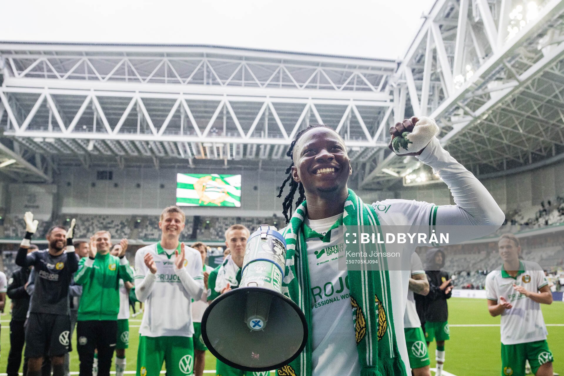 Hammarbys Moise Elohim Victoire Kabore jublar