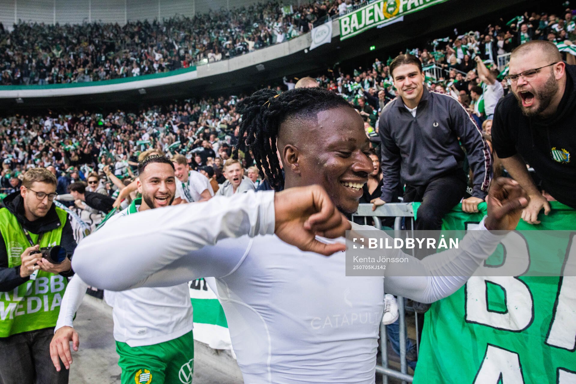Hammarbys Moise Elohim Victoire Kabore jublar