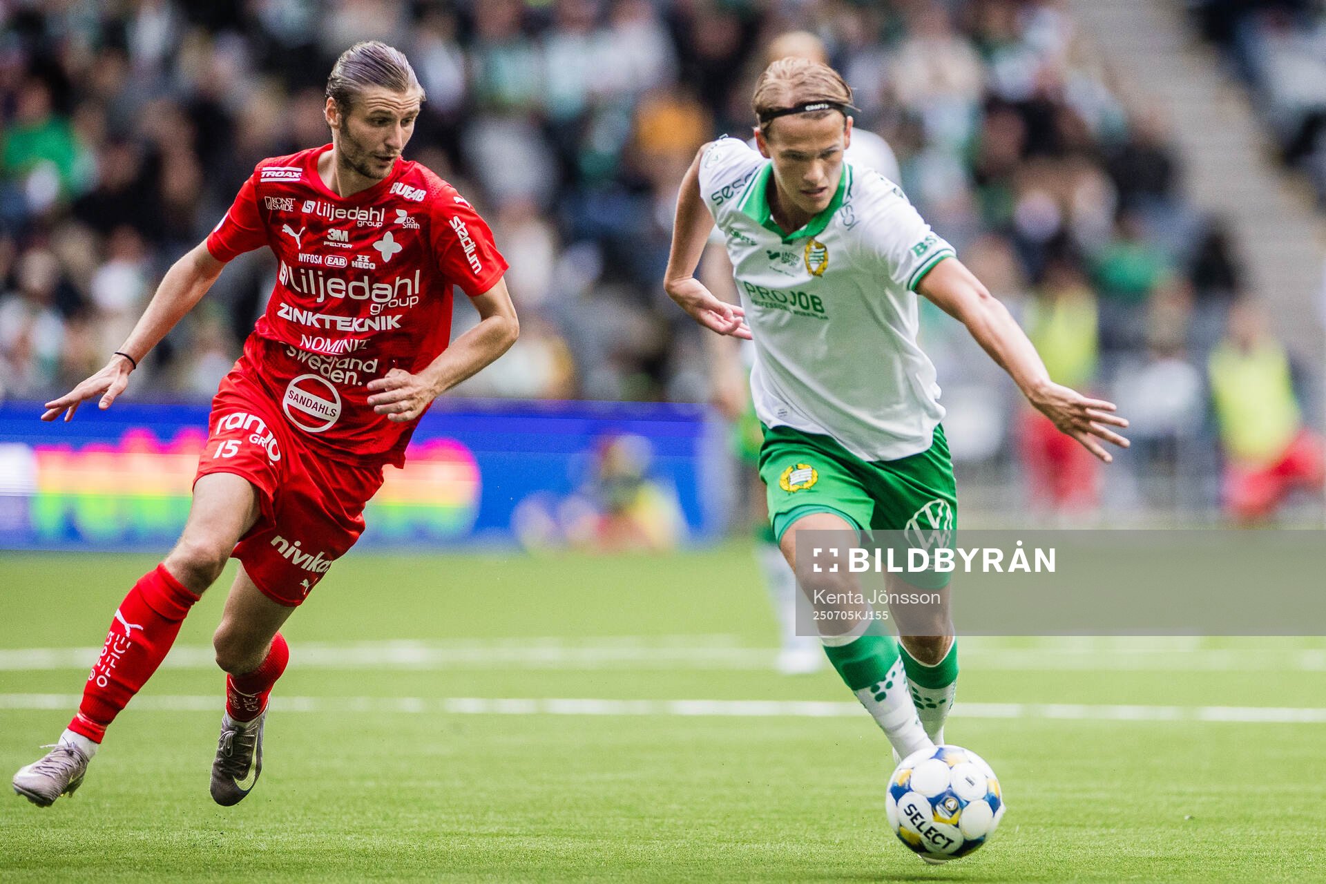Värnamos Pawel Cibicki och Hammarbys Markus Karlsson