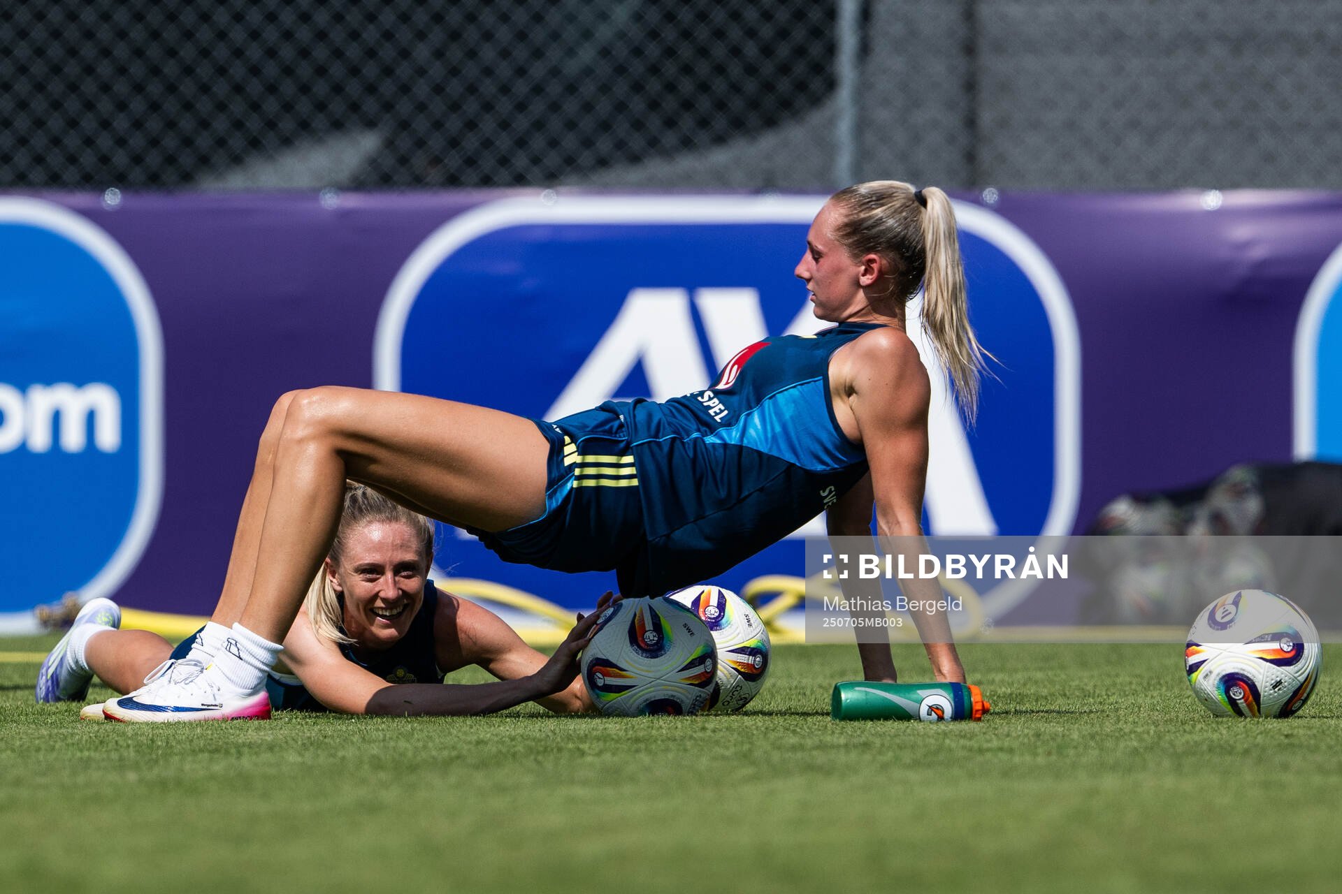 Rebecka Blomqvist and Ellen Wangerheim of the Swedish