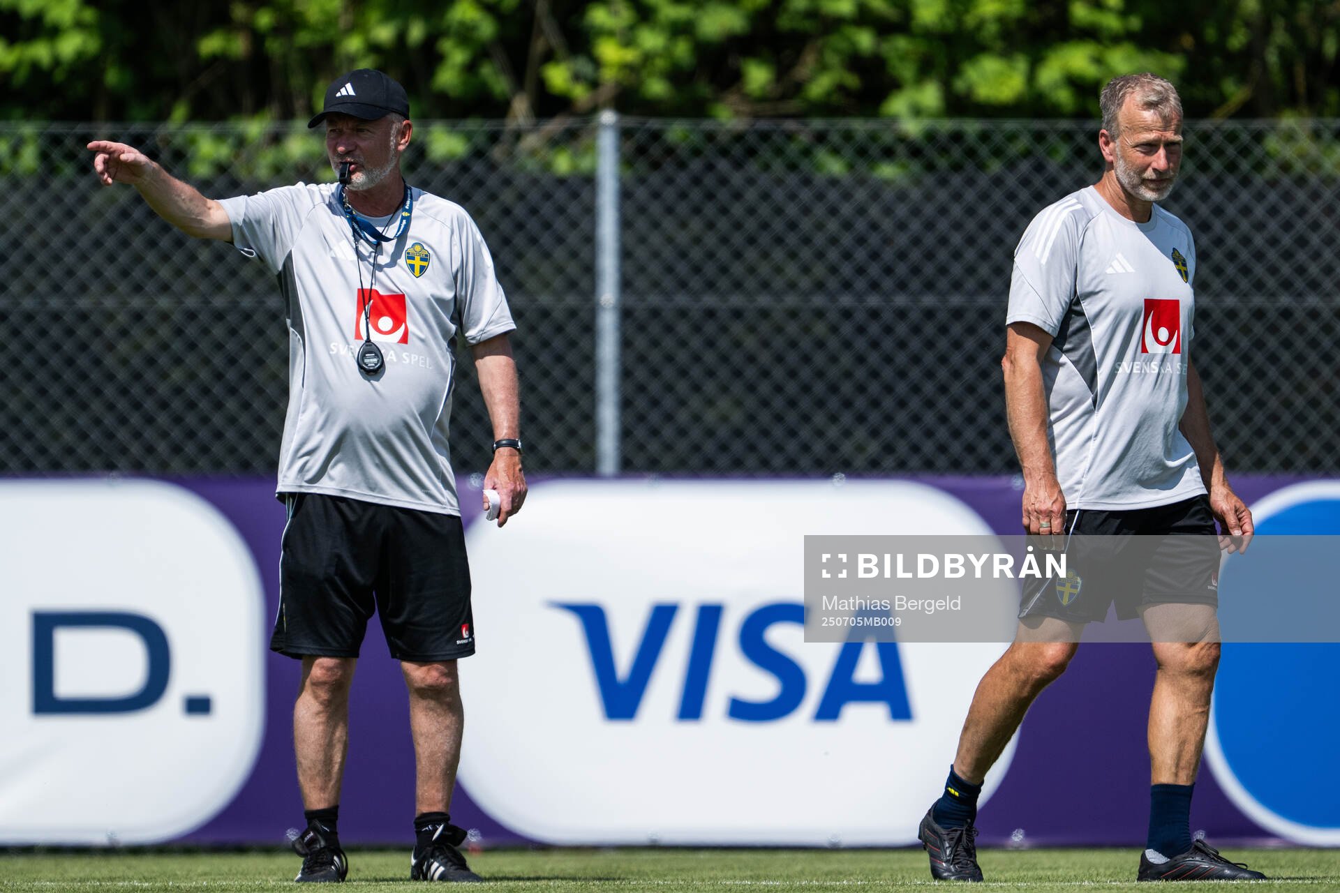 Head coach Peter Gerhardsson and Performance manager Pontus