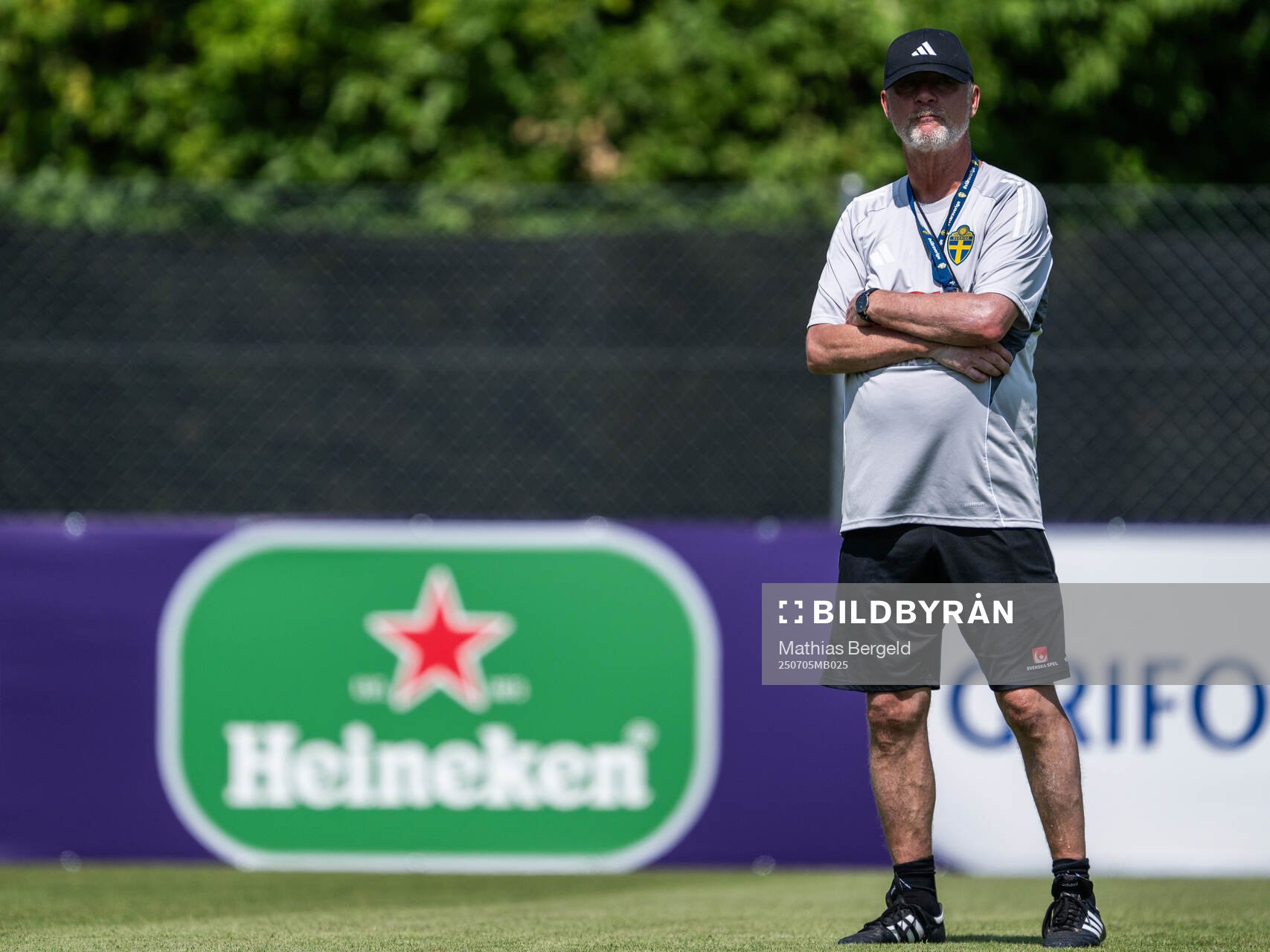 Head coach Peter Gerhardsson of the Swedish women's