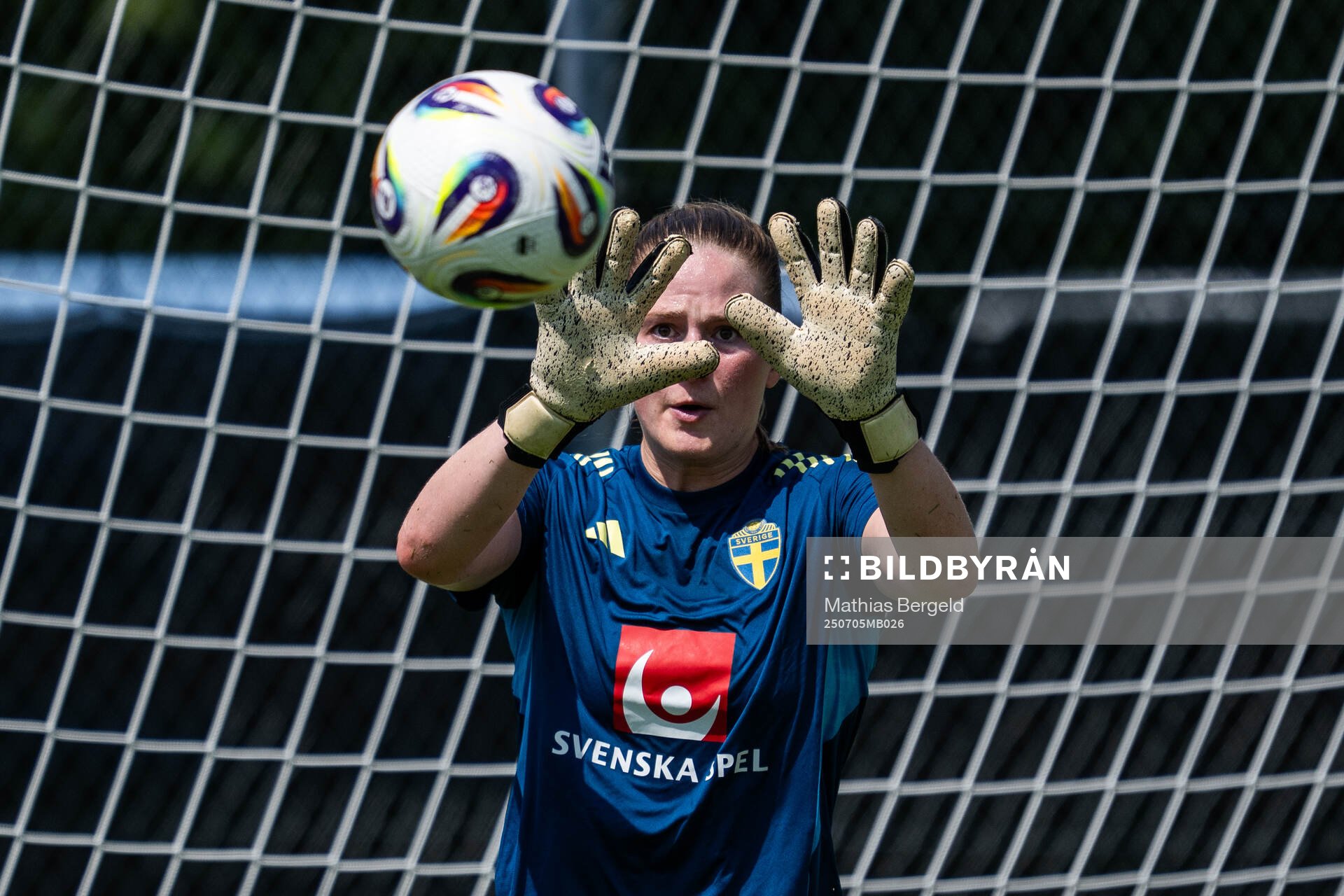 Goalkeeper Tove Enblom of the Swedish women's national