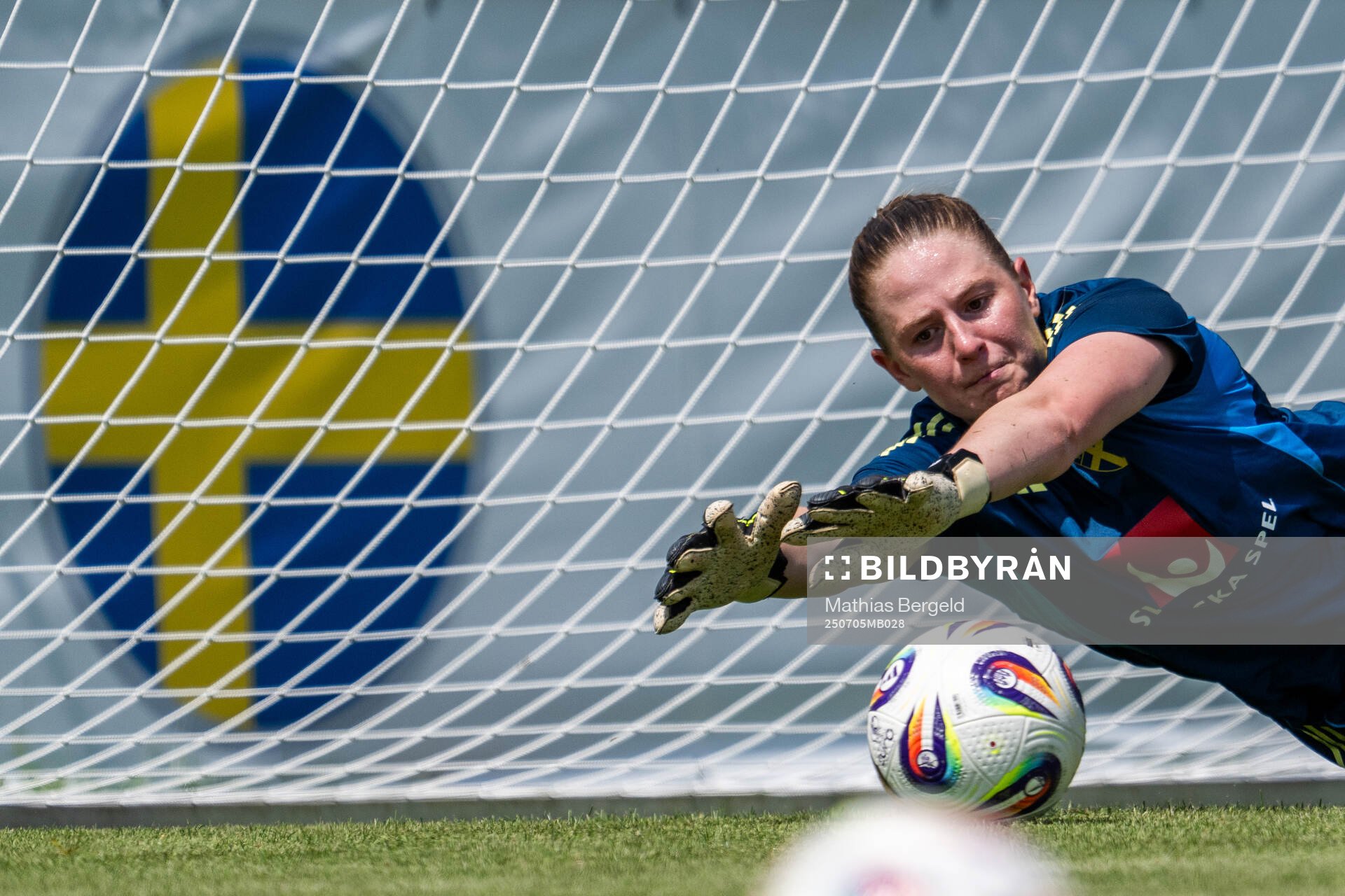 Goalkeeper Tove Enblom of the Swedish women's national