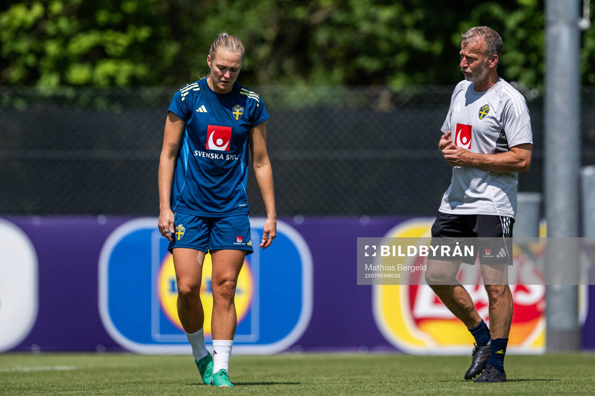 Magdalena Eriksson and Performance manager Pontus Ekblom of