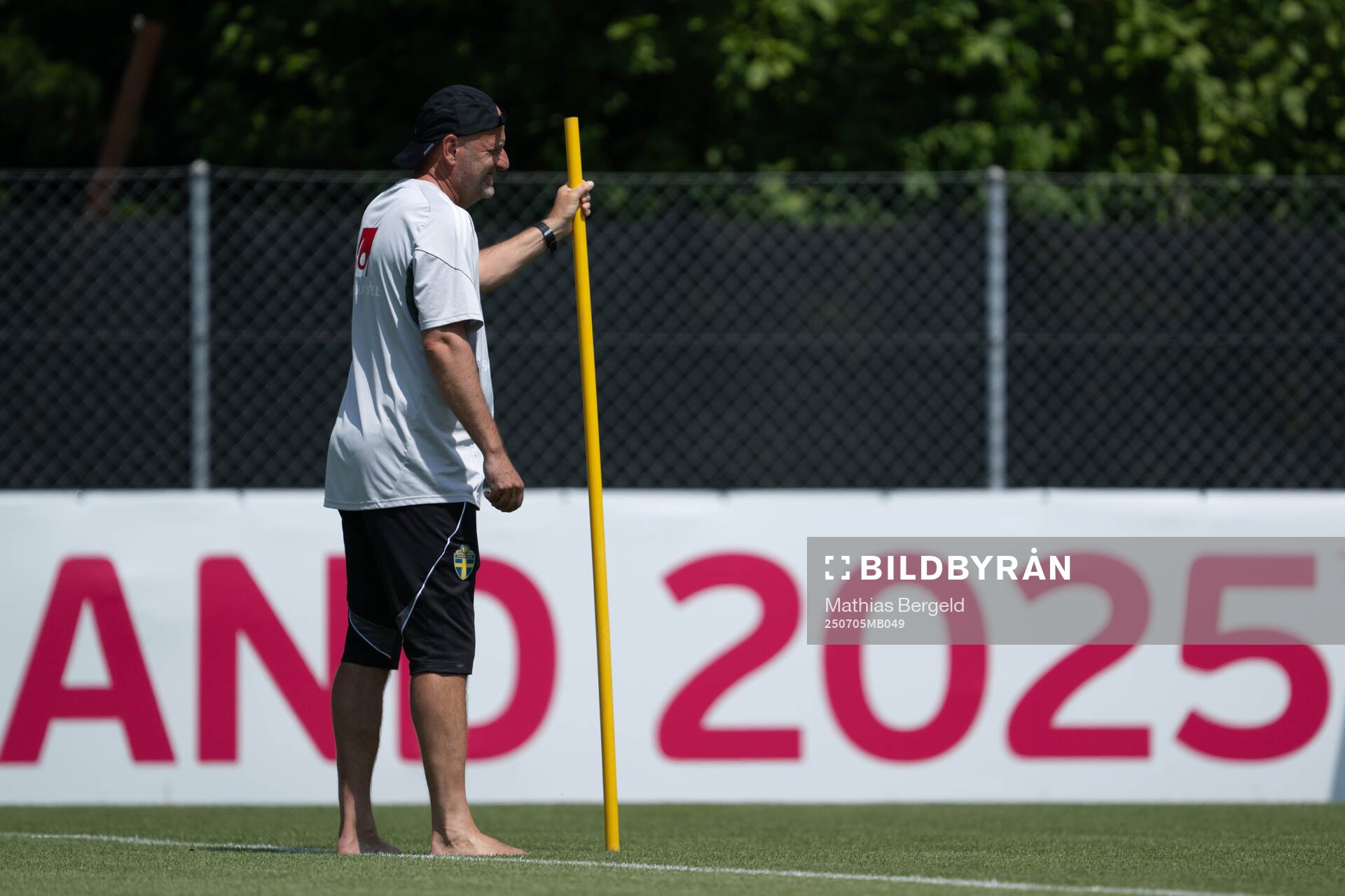 Assistant coach Magnus Wikman of the Swedish women's