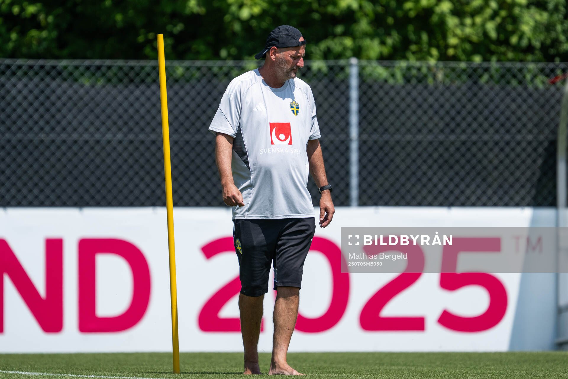 Assistant coach Magnus Wikman of the Swedish women's