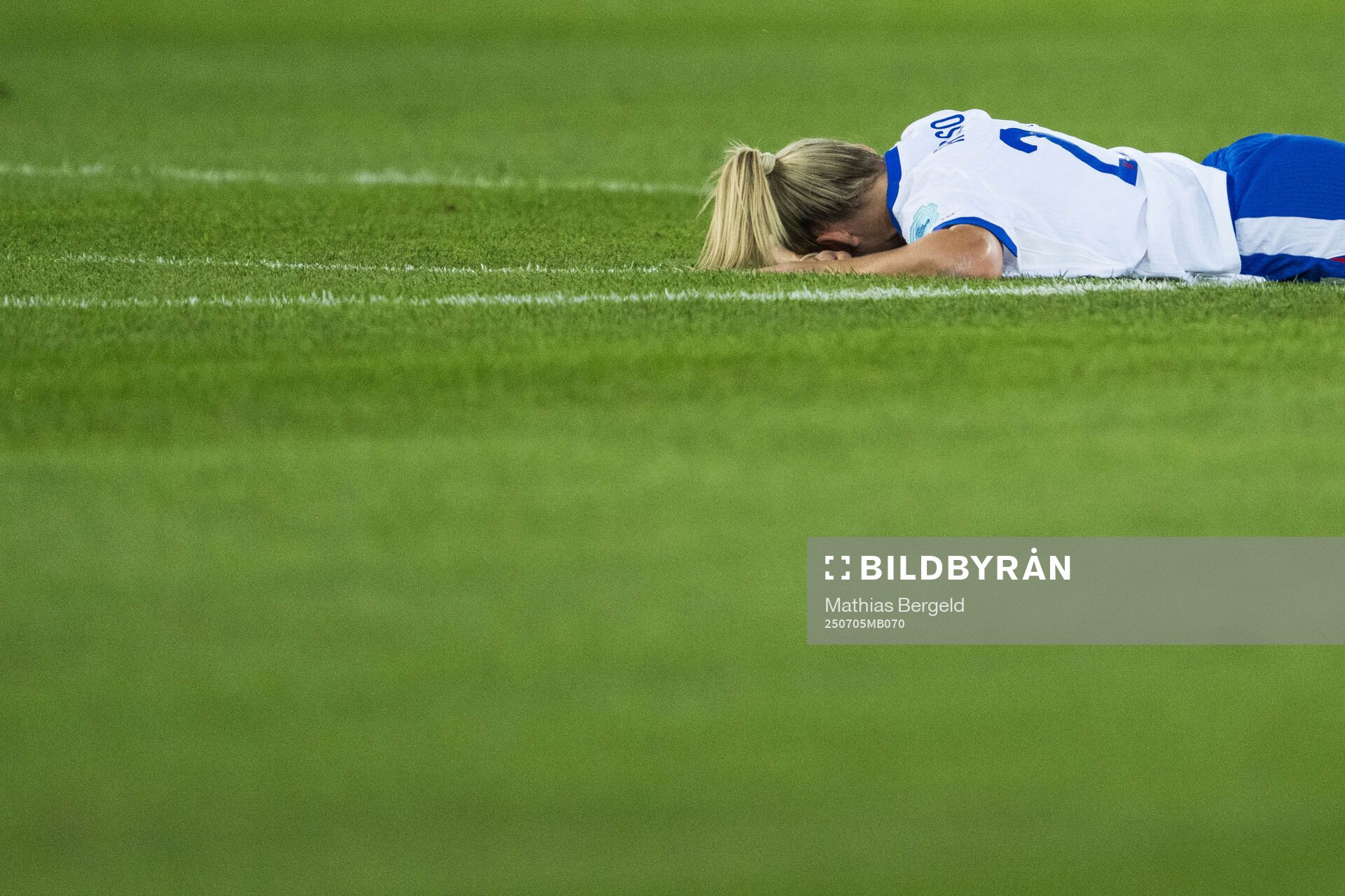 Alessia Russo of England looks dejected
