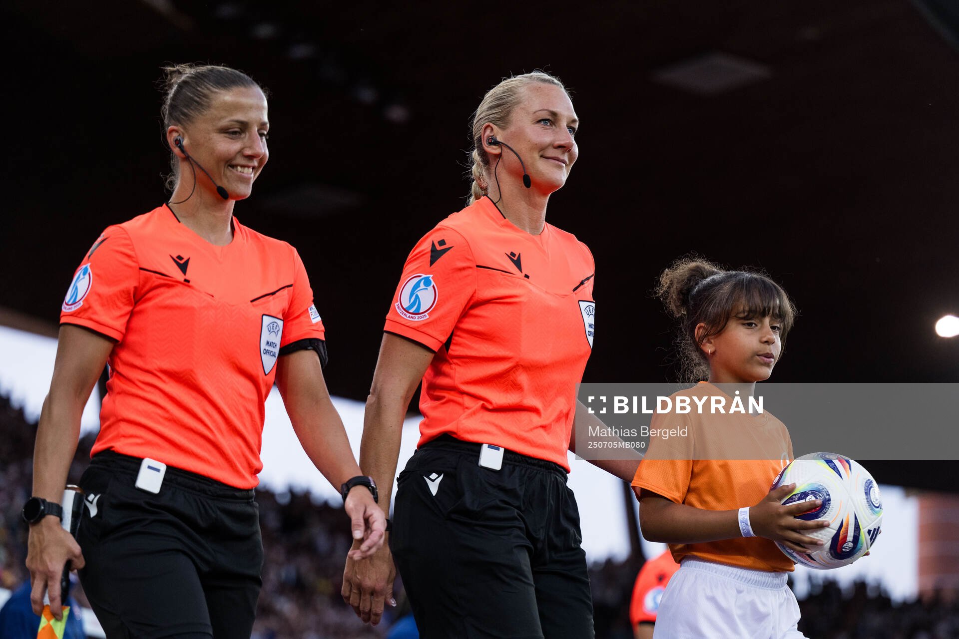 Assistant referee Almira Spahic and Referee Tess Olofsson