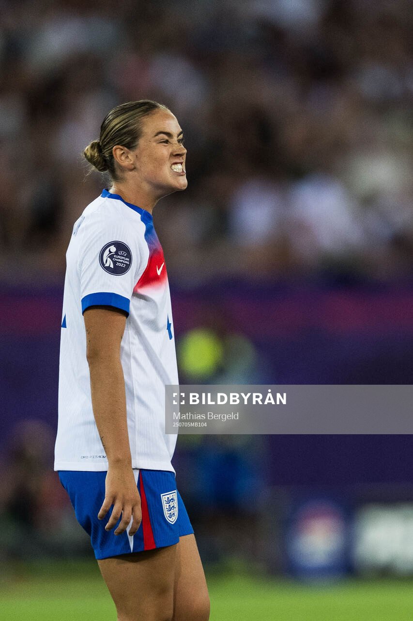 Grace Clinton of England reacts