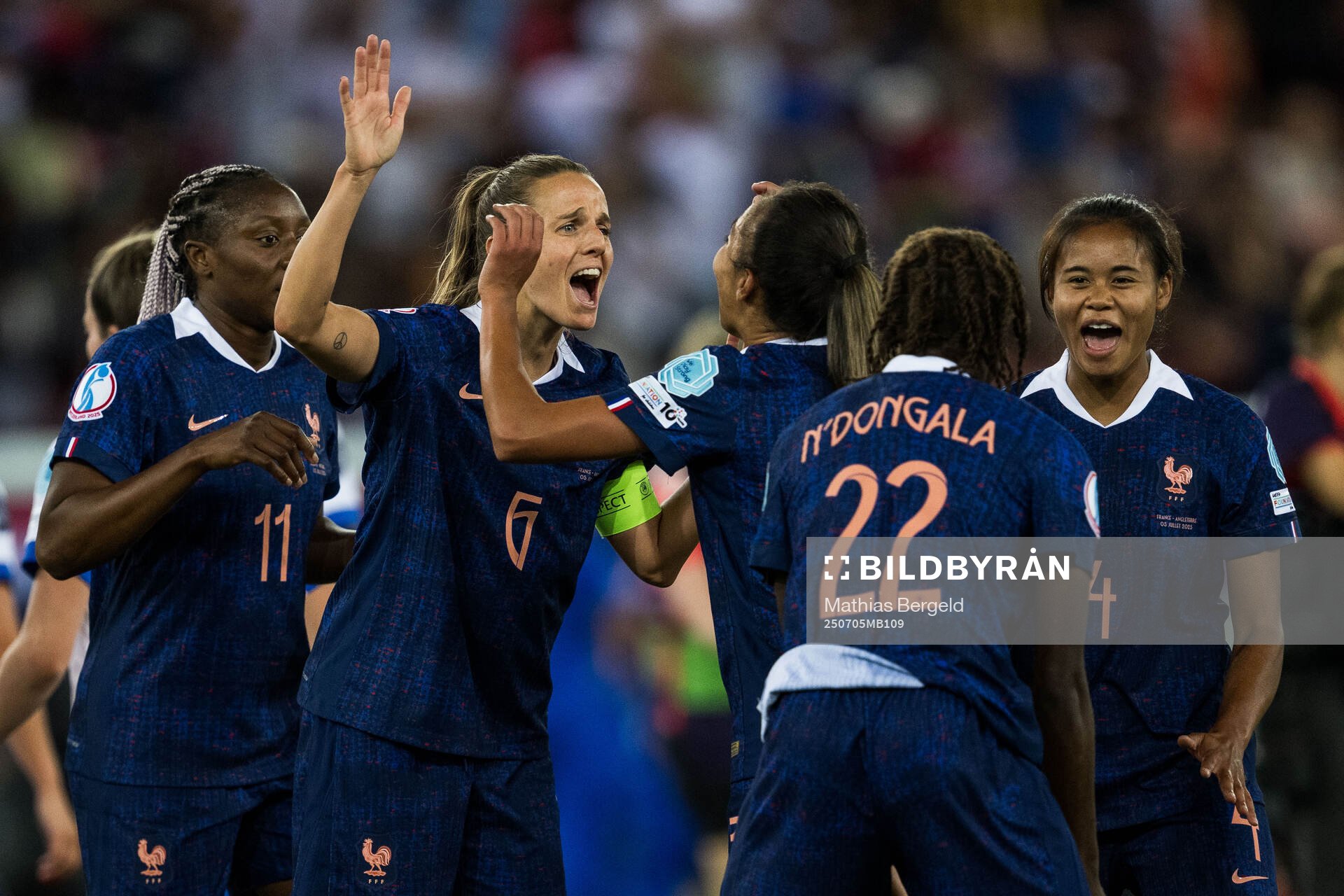 Sandie Toletti and Alice Sombath of France celebrates