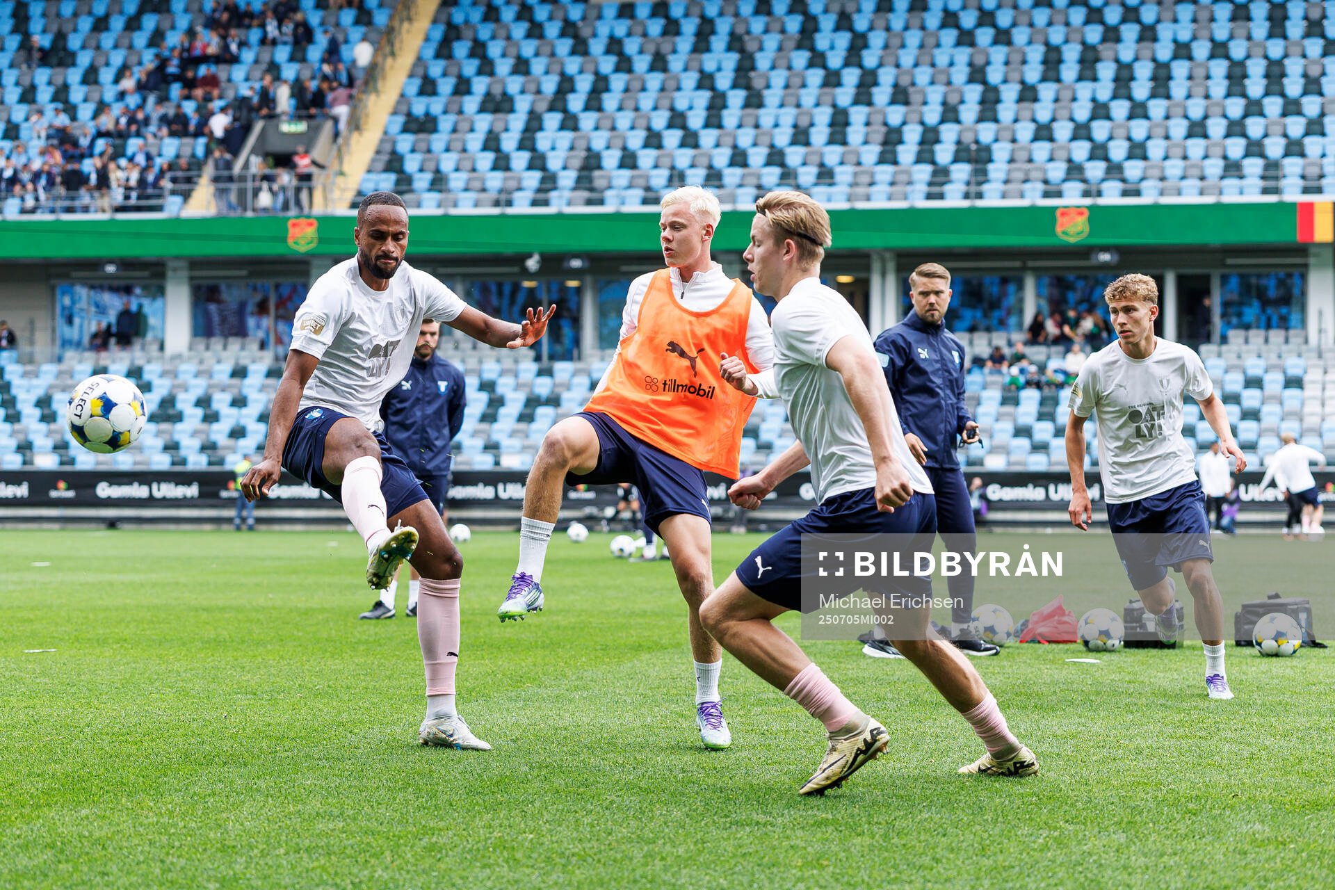 Malmö FFs Isaac Thelin, Otto Rosengren, Nils Zätterström