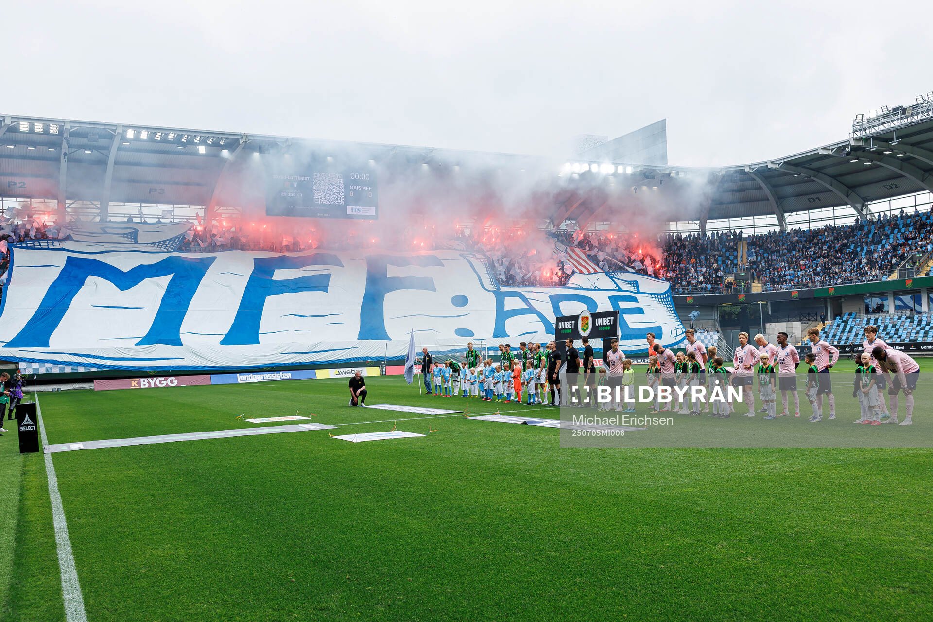 GAIS och Malmö FFs spelare