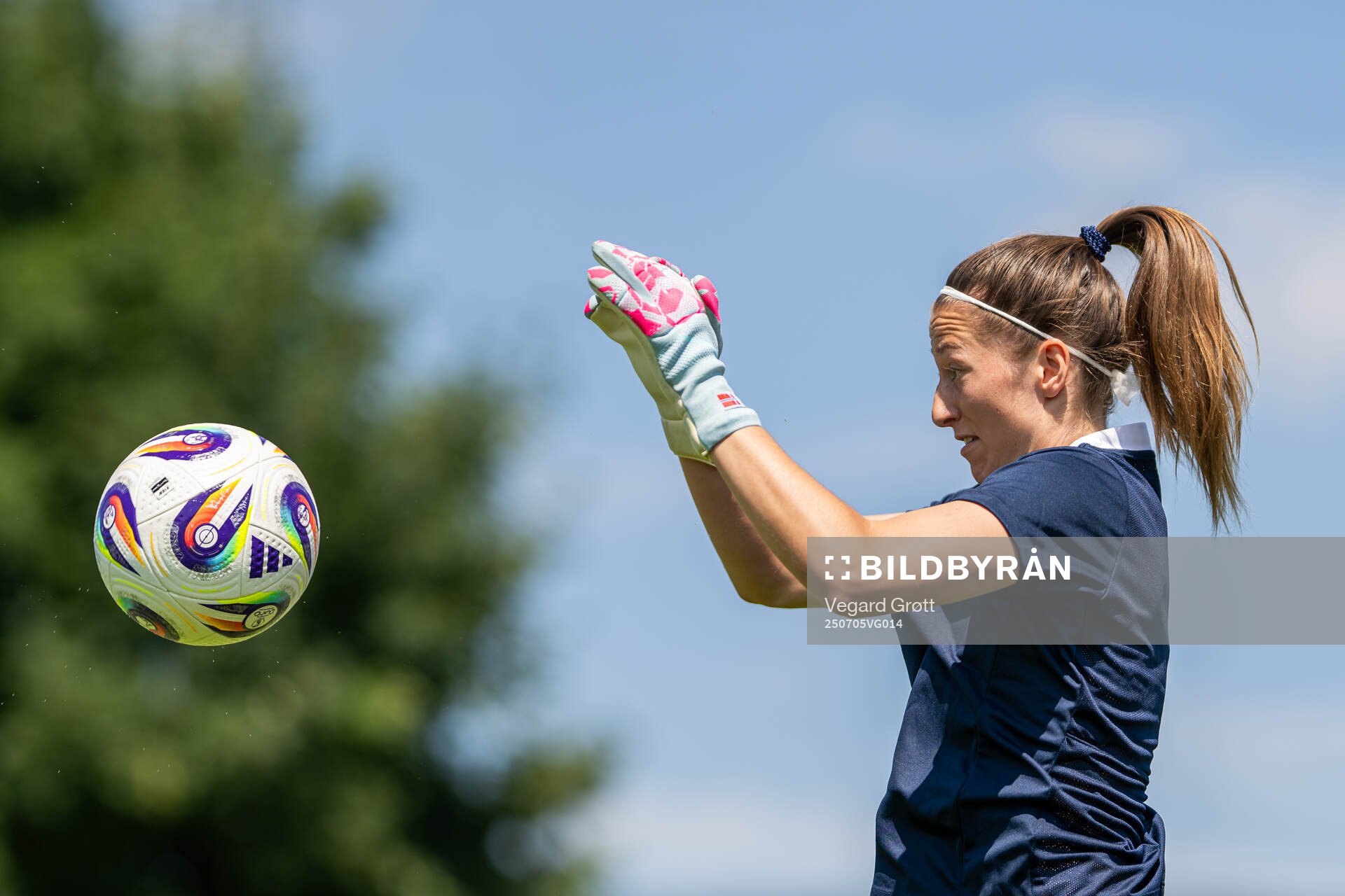 Goalkeeper Cecilie Fiskerstrand of the Norwegian women's