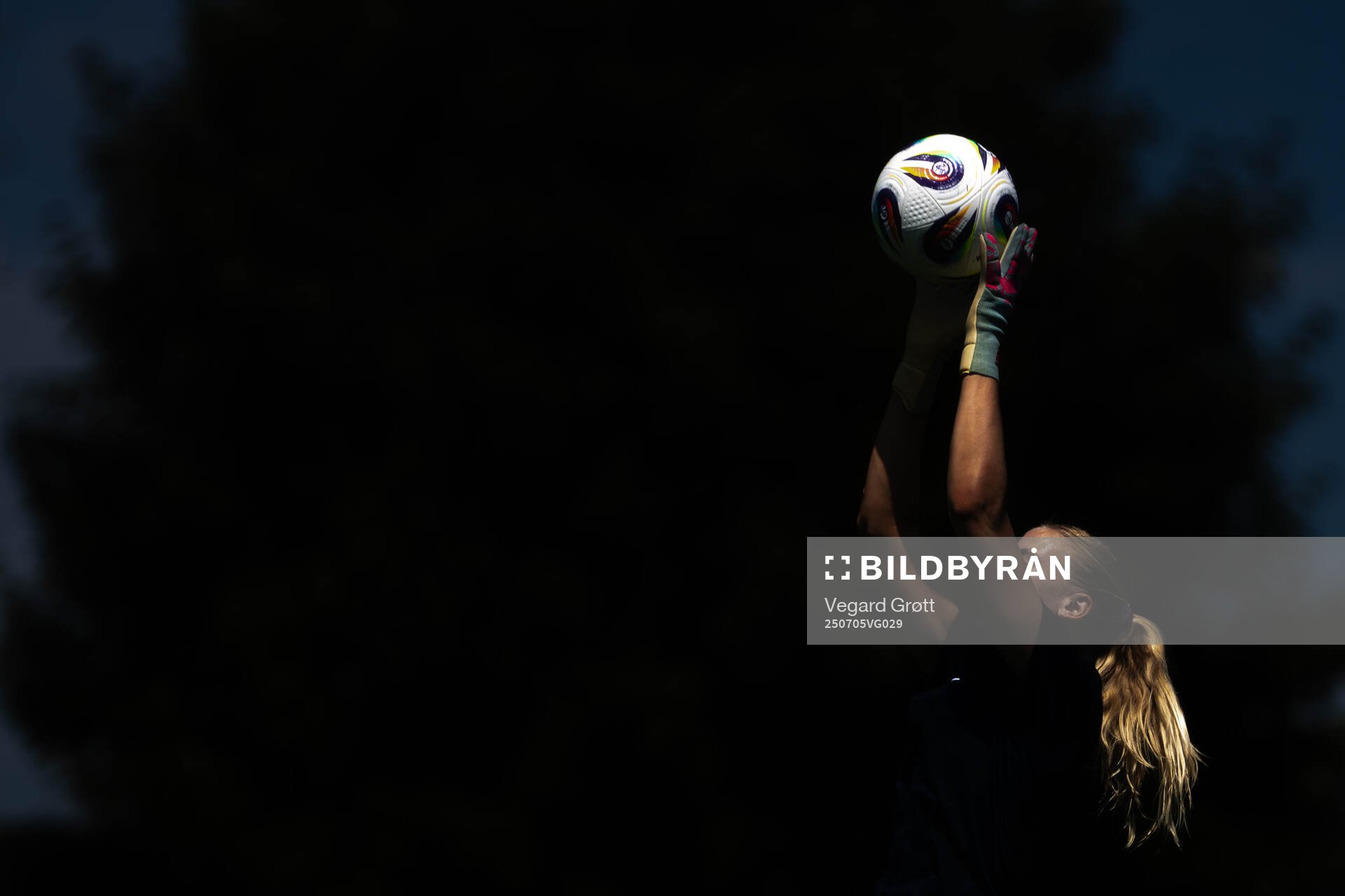Goalkeeper Selma Panengstuen of the Norwegian women's